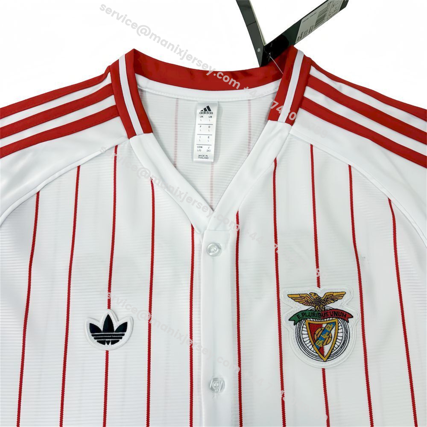 ManixJersey.com | Benfica 25-26 White Baseball Jersey -Customize Name, Number and Patch | Worldwide Shipping