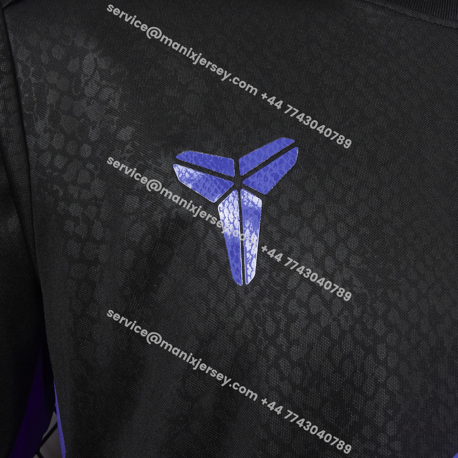 ManixJersey.com | Barcelona X KB 25-26 Black And Purple Special Jersey - Player Version -Customize Name, Number and Patch | Worldwide Shipping