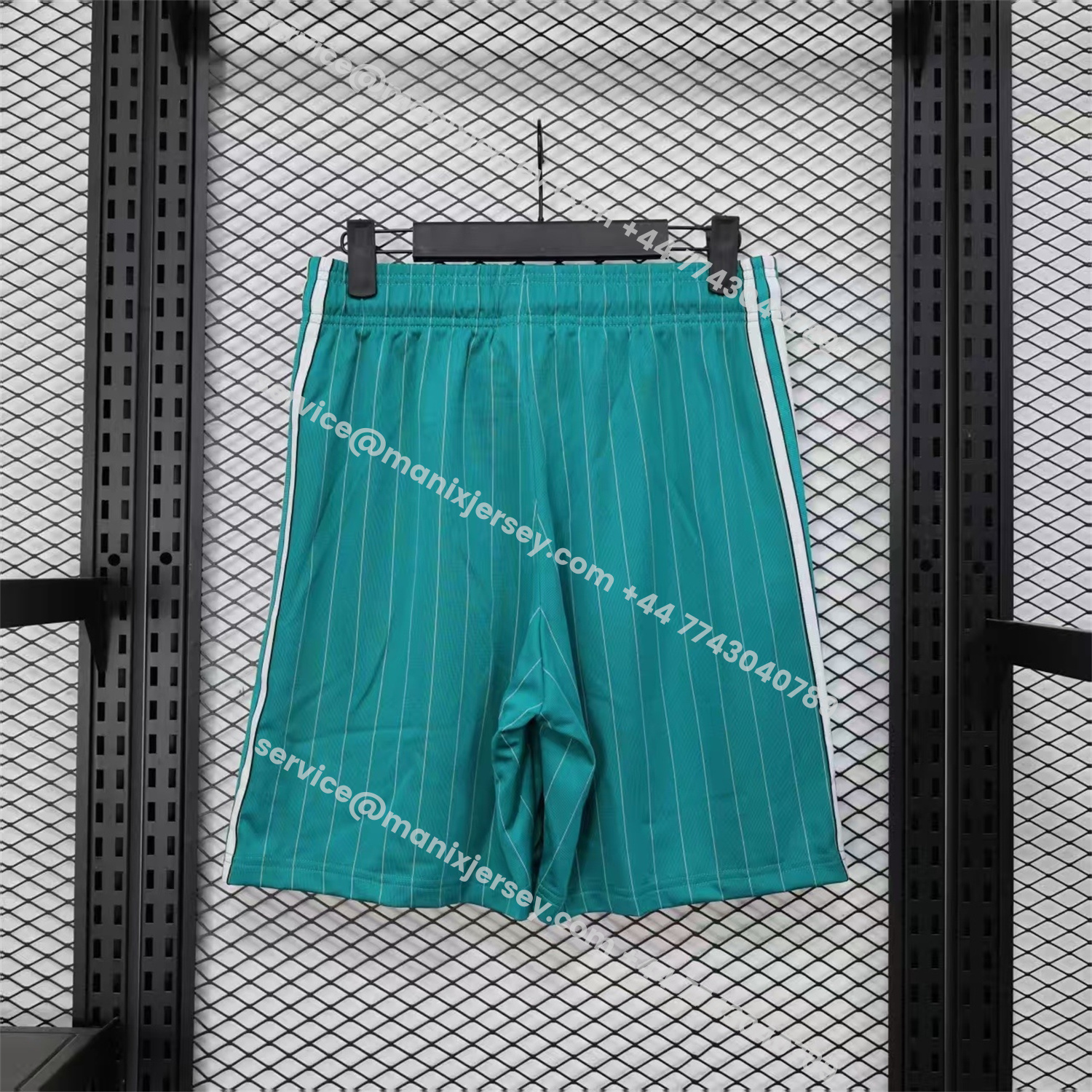ManixJersey.com | Liver.pool 25-26 Trefoil Cyan Travel Shorts - Player Version -Customize Name, Number and Patch | Worldwide Shipping