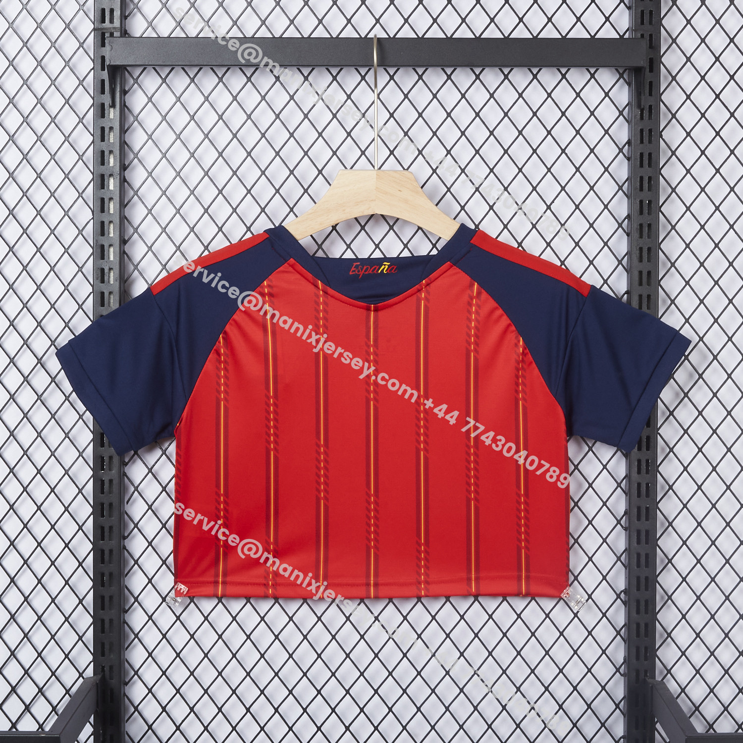 ManixJersey.com | Women's Spain 2026 Home Cropped Jersey -Customize Name, Number and Patch | Worldwide Shipping