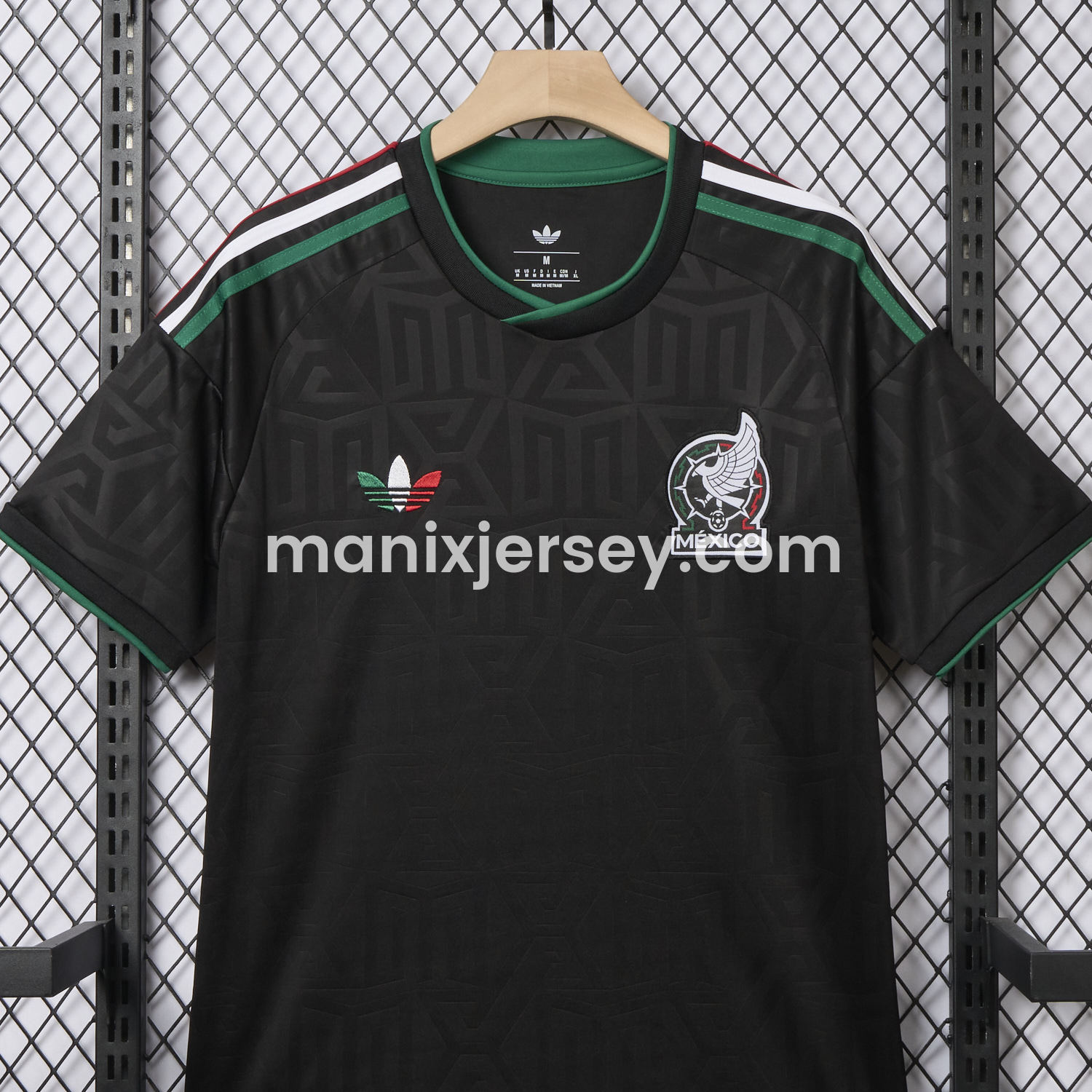 ManixJersey.com | Mexico 25-26 Thire Colors Trefoil Black Special Jersey - Fans Version -Customize Name, Number and Patch | Worldwide Shipping