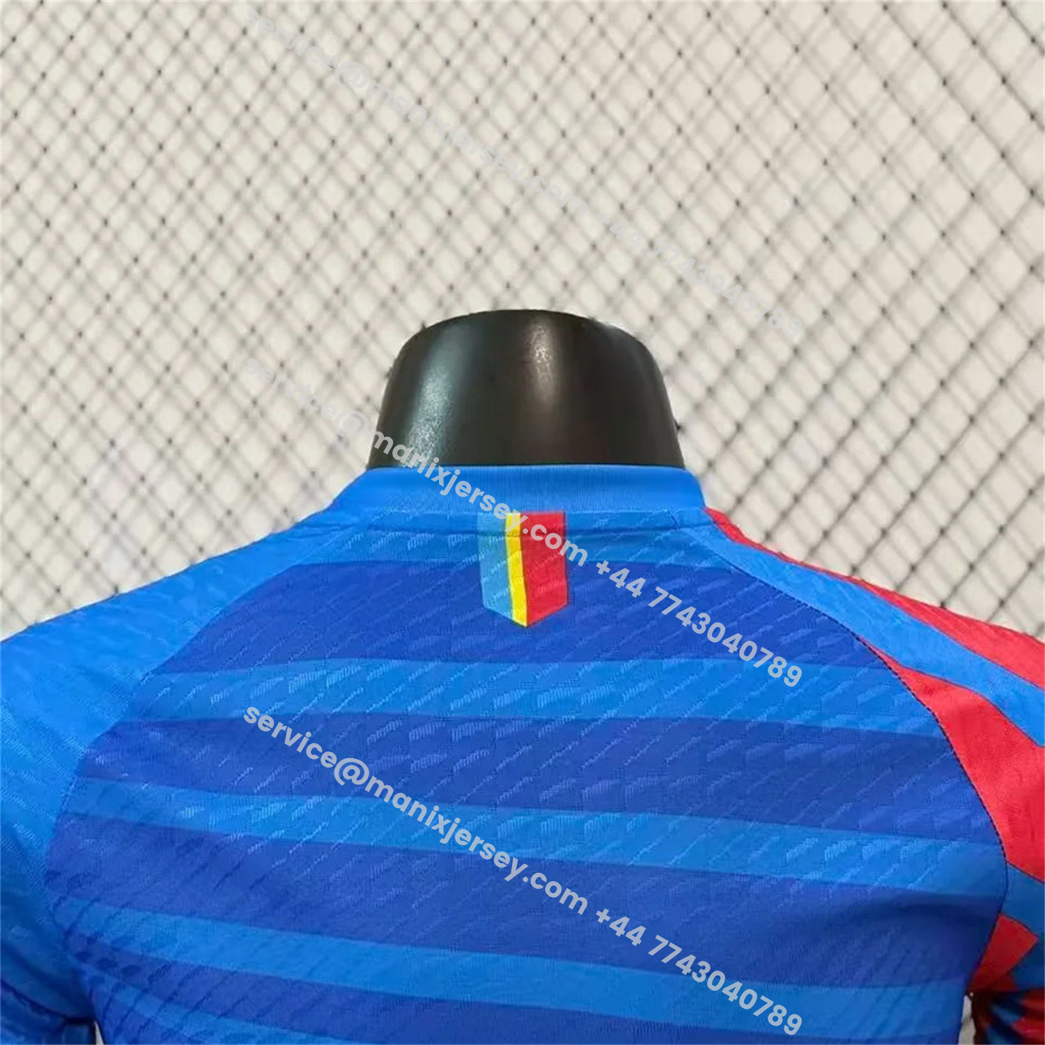 ManixJersey.com | Retro Congo 2023 Home Blue Jersey - Player Version -Customize Name, Number and Patch | Worldwide Shipping