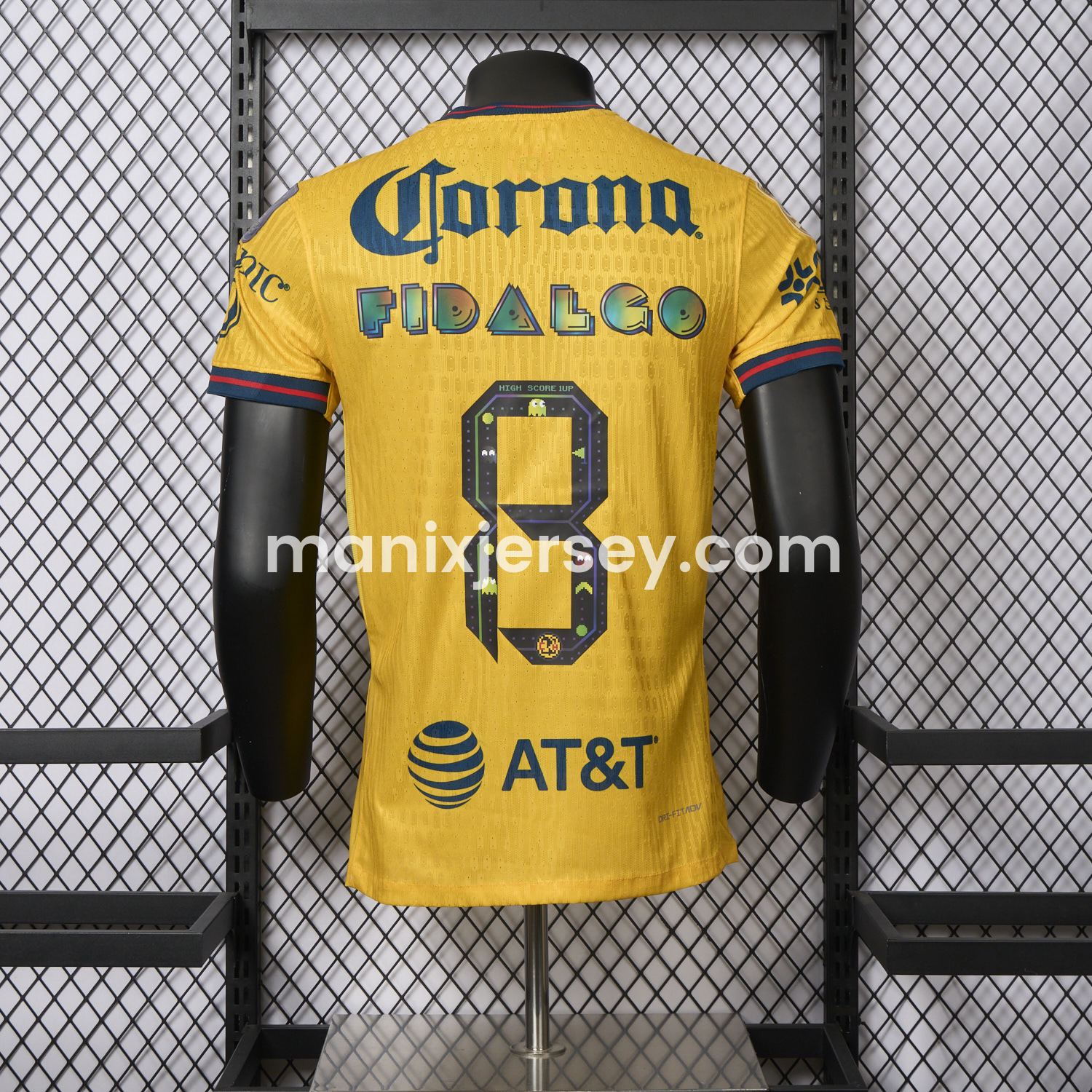 ManixJersey.com | 【Pac-Man Version】Club América 24-25 Home Jersey - Player Version -Customize Name, Number and Patch | Worldwide Shipping