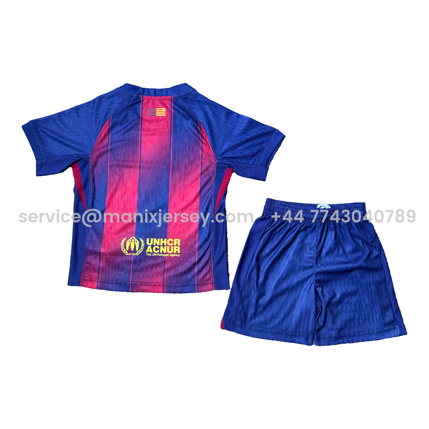 ManixJersey.com | Barcelona 25-26 Home Kids Kit - Player Version -Customize Name, Number and Patch | Worldwide Shipping