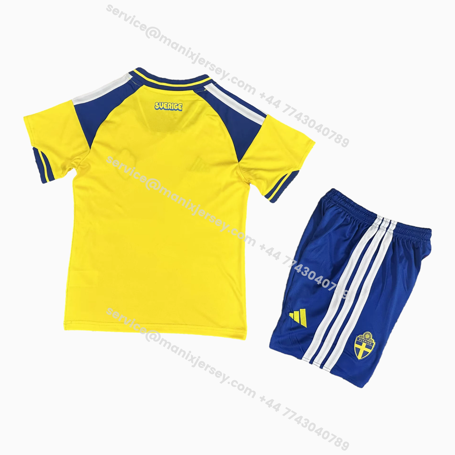 ManixJersey.com | Sweden 2026 Home Kids Kit -Customize Name, Number and Patch | Worldwide Shipping