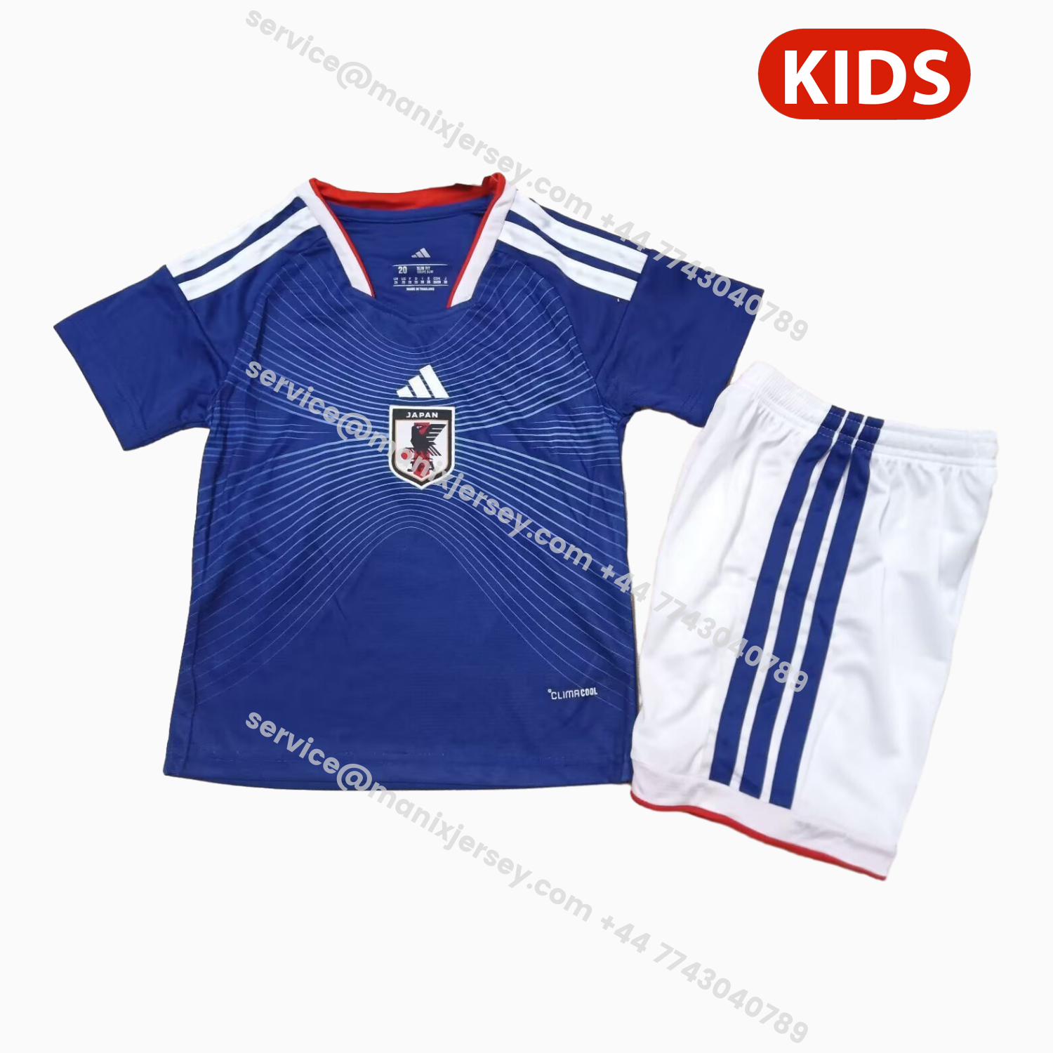 ManixJersey.com | Japan 2026 Home Kids Kit -Customize Name, Number and Patch | Worldwide Shipping