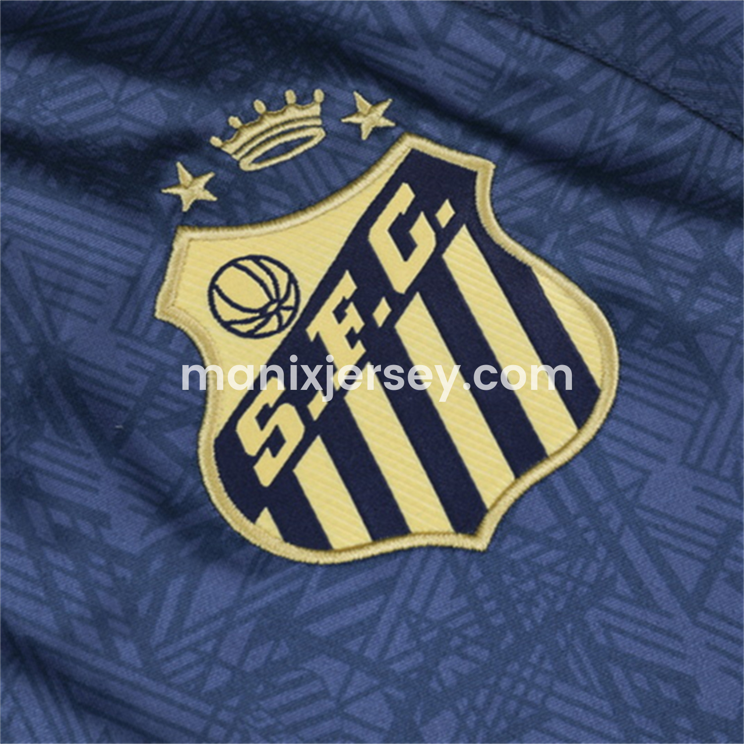 ManixJersey.com | Santos 24-25 Long Sleeve Training Set - Deep Blue -Customize Name, Number and Patch | Worldwide Shipping