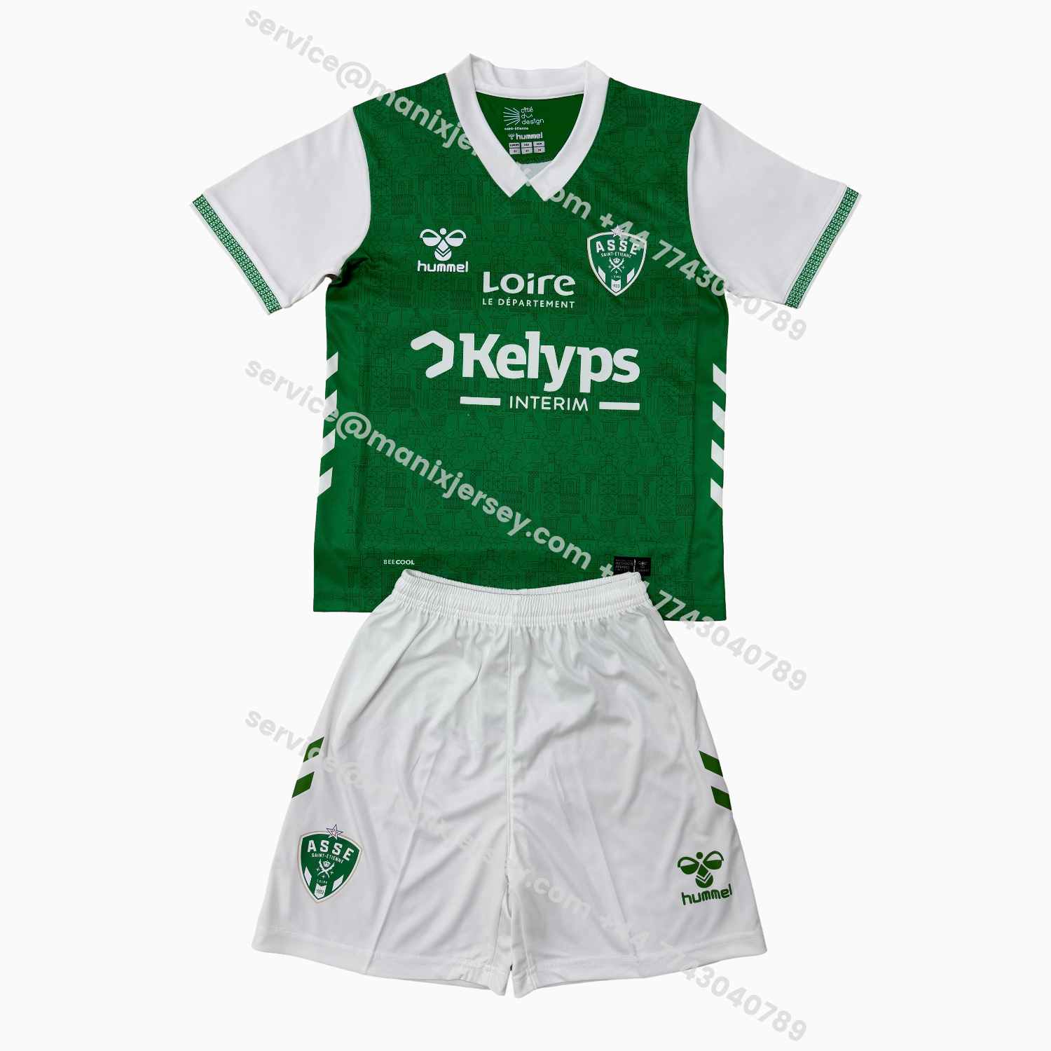 ManixJersey.com | AS Saint-Etienne 25-26 Home Men's Adult Jersey Set - Fans Version -Customize Name, Number and Patch | Worldwide Shipping