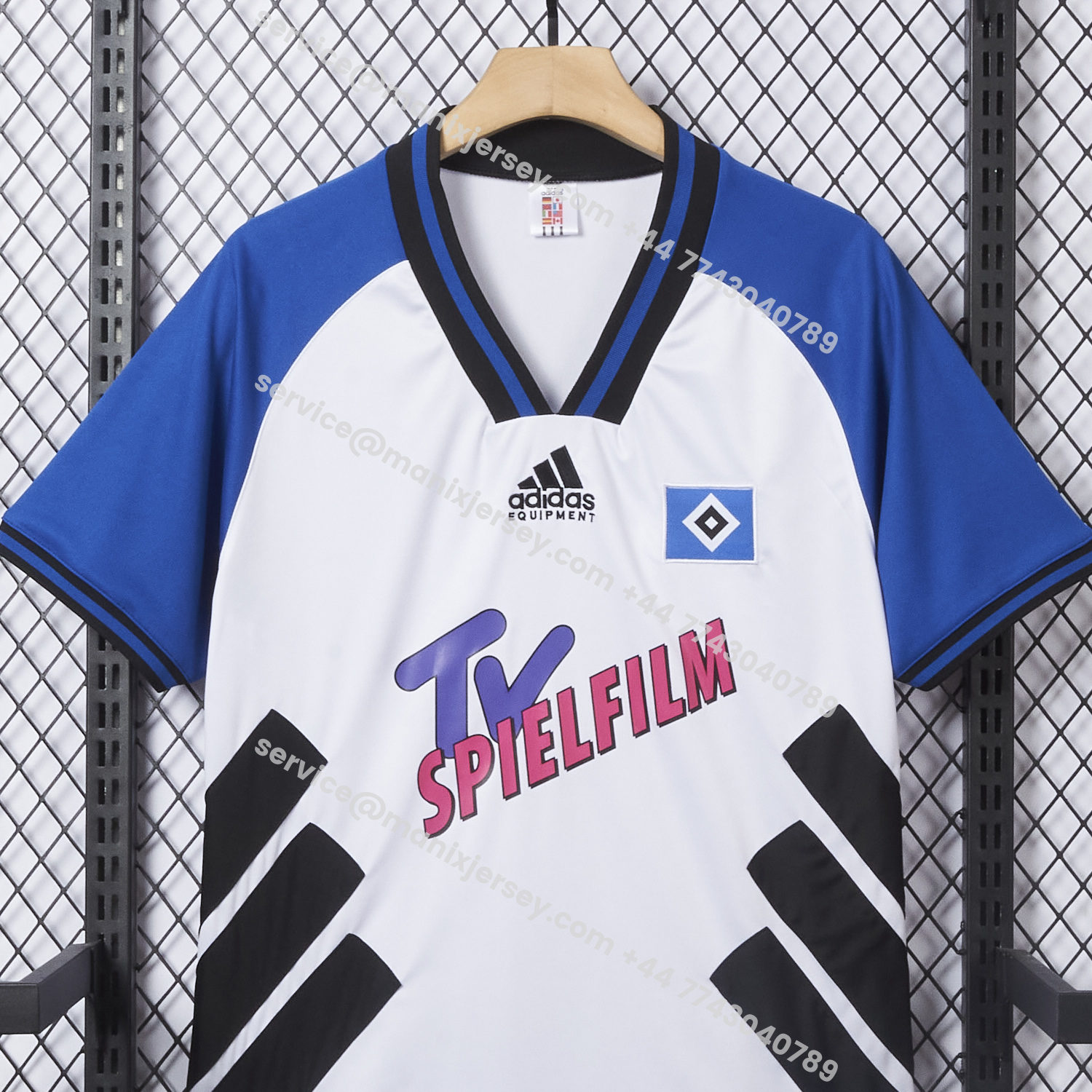 ManixJersey.com | Retro Hamburger SV 1994-95 Home Jersey -Customize Name, Number and Patch | Worldwide Shipping
