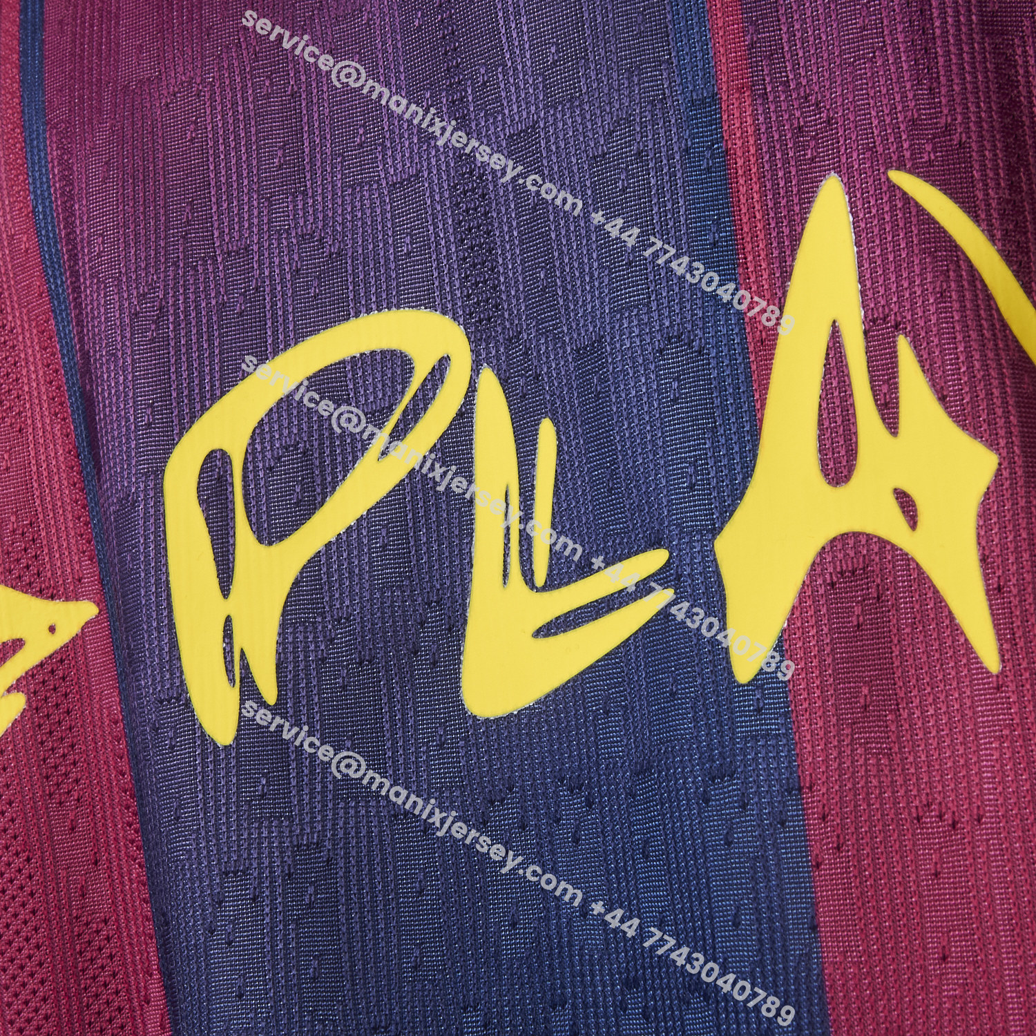 ManixJersey.com | Barcelona 25-26 Ed Sheeran Home Special Jersey - Player Version -Customize Name, Number and Patch | Worldwide Shipping