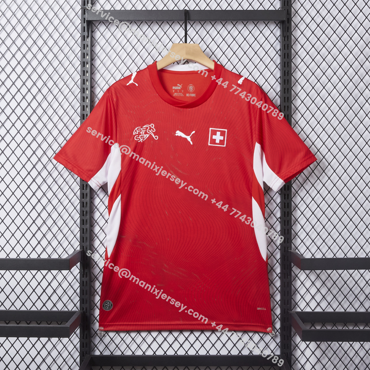 ManixJersey.com | Switzerland 25-26 Home (Informal-release Version) Red Jersey - Fans Version -Customize Name, Number and Patch | Worldwide Shipping