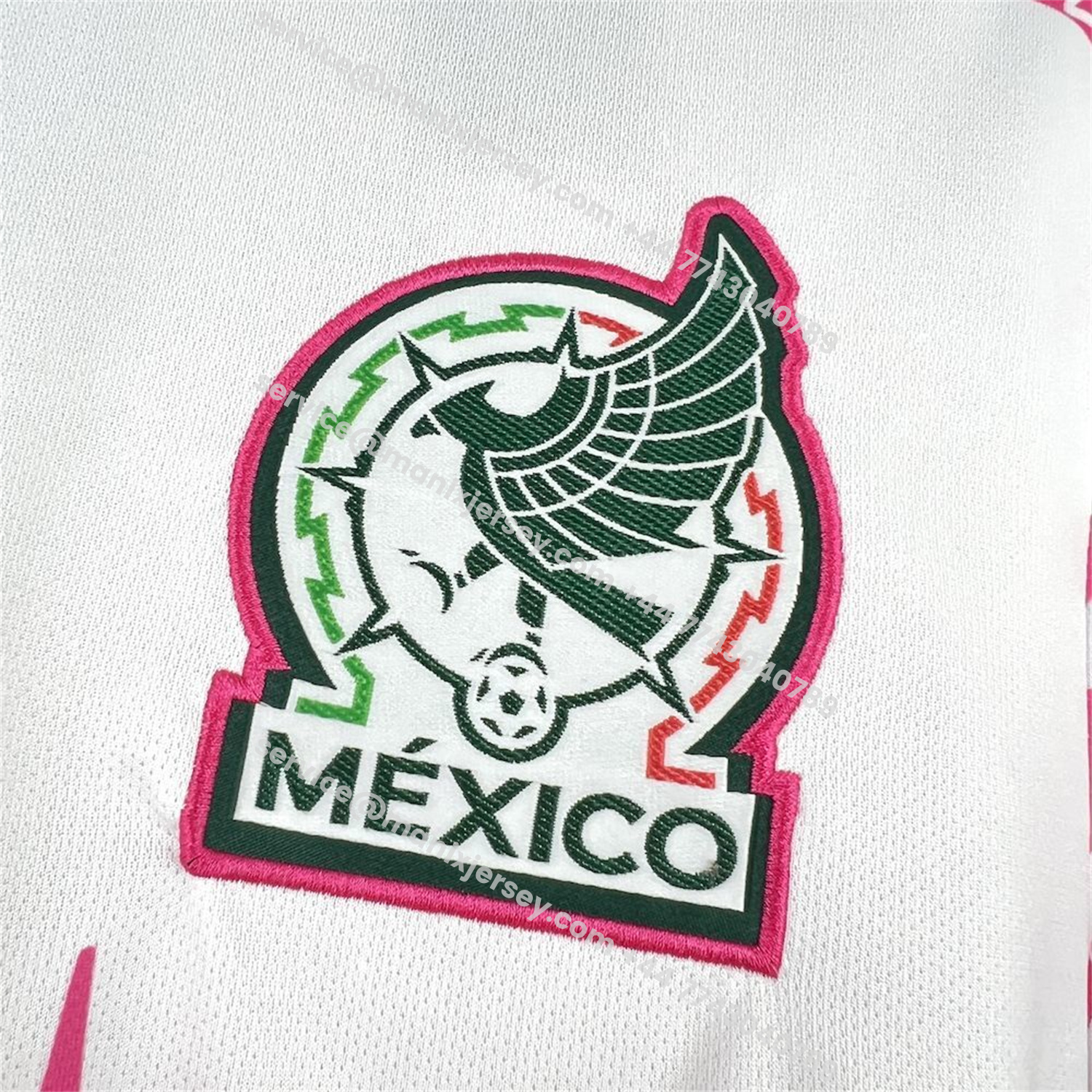 ManixJersey.com | Mexico 25-26 Mayan Cvilization Pink And White Special Jersey - Fans Version -Customize Name, Number and Patch | Worldwide Shipping