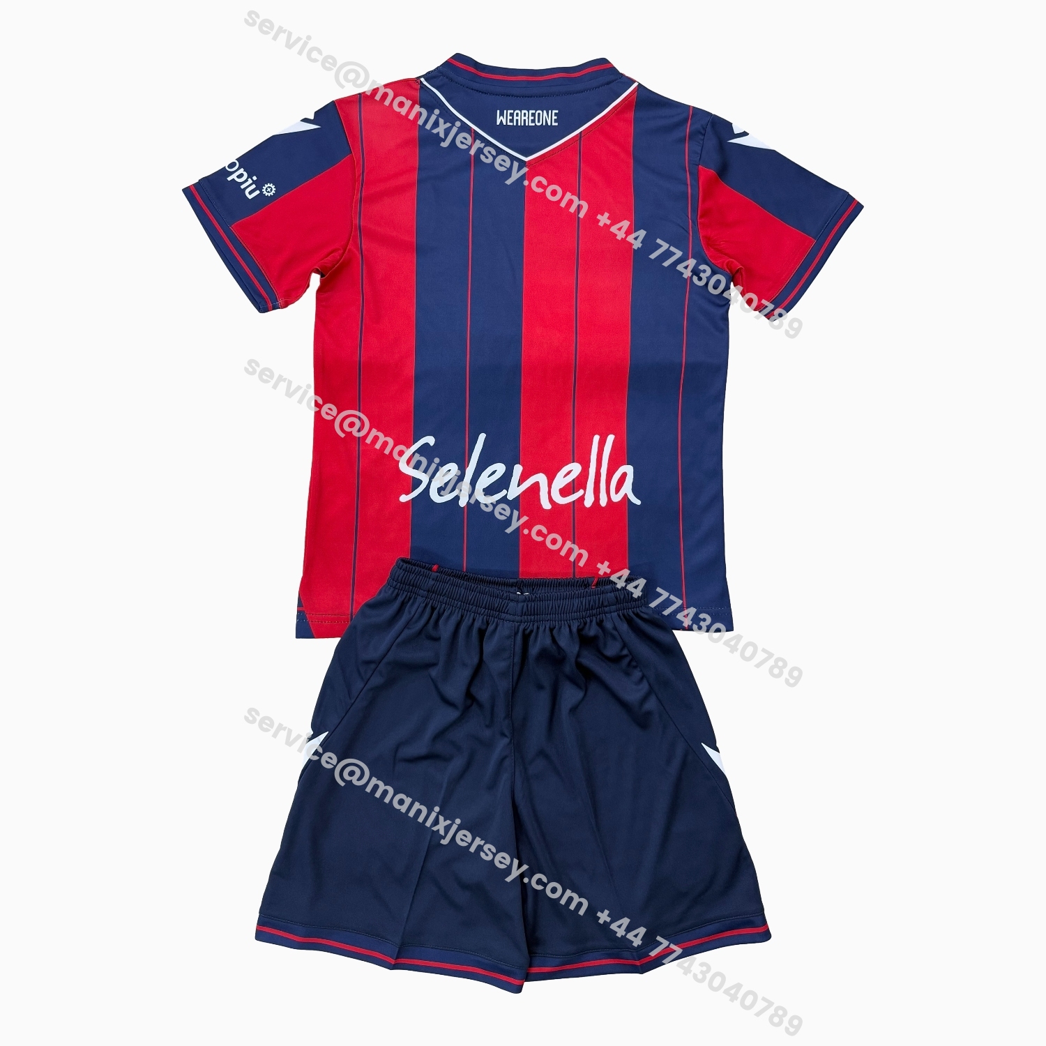ManixJersey.com | Bologna 25-26 Home Kids Kit -Customize Name, Number and Patch | Worldwide Shipping