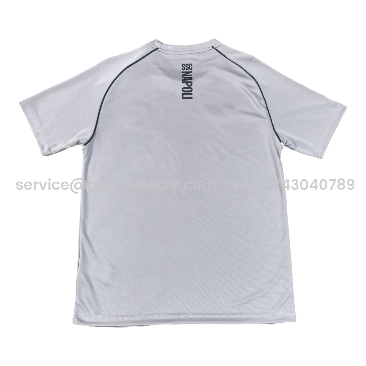 ManixJersey.com | Napoli 24-25 Grey Pre-Match Training Jersey - Fans Version -Customize Name, Number and Patch | Worldwide Shipping