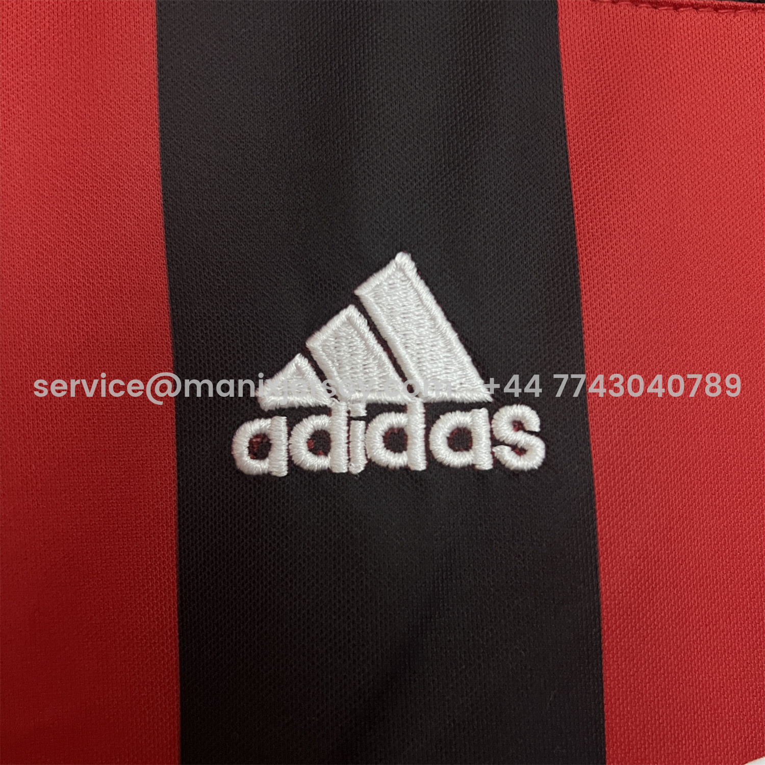 ManixJersey.com | Retro AC Milan 1998-99 Home Kids Kit -Customize Name, Number and Patch | Worldwide Shipping