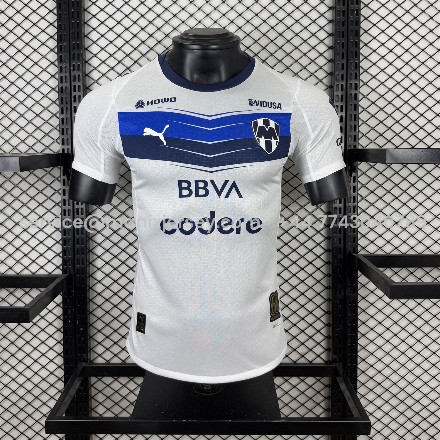 ManixJersey.com | Rayados Monterrey 25-26 Away White Jersey - Player Version -Customize Name, Number and Patch | Worldwide Shipping