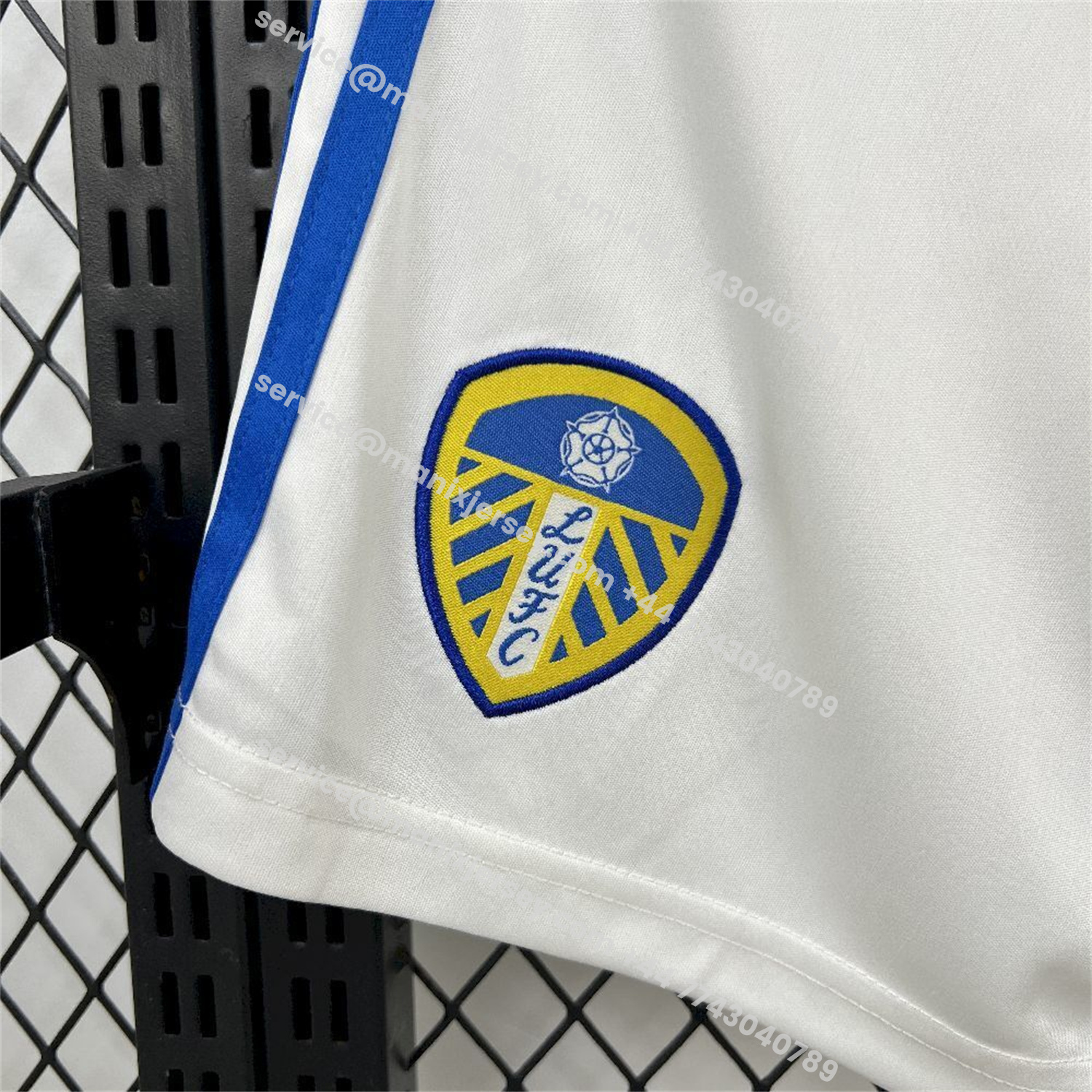 ManixJersey.com | Leeds United 25-26 Home White Shorts - Fans Version -Customize Name, Number and Patch | Worldwide Shipping