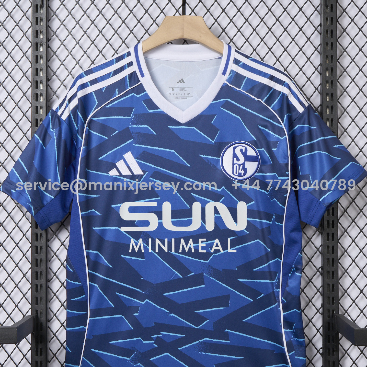 ManixJersey.com | Schalke 04 25-26 Home Jersey - Fans Version -Customize Name, Number and Patch | Worldwide Shipping
