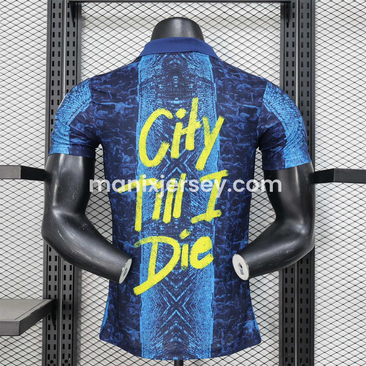 ManixJersey.com | Manchester City 24-25 Blue Graffiti Special Edition Jersey - Player Version -Customize Name, Number and Patch | Worldwide Shipping