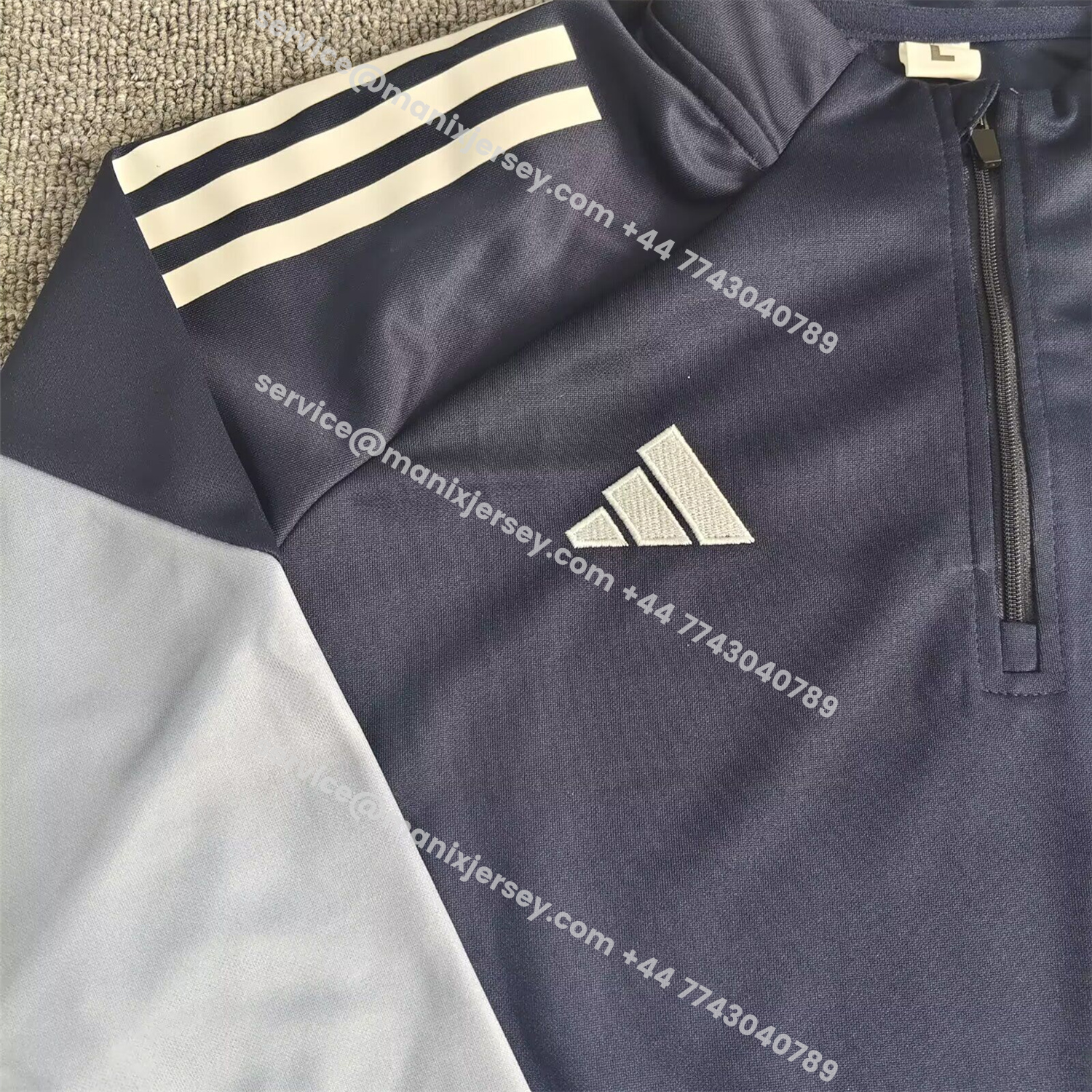 ManixJersey.com | Schalke 04 25-26 Long Sleeve Training Set - Deep Blue Top & Deep Blue Pants -Customize Name, Number and Patch | Worldwide Shipping