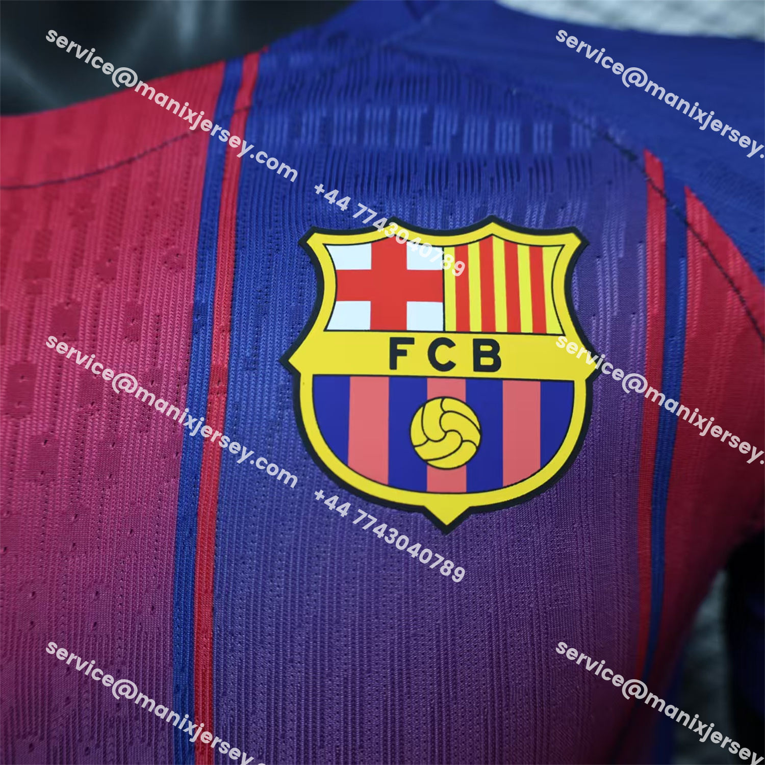 ManixJersey.com | Barcelona 25-26 Home Unsponsored Jersey - Player Version -Customize Name, Number and Patch | Worldwide Shipping