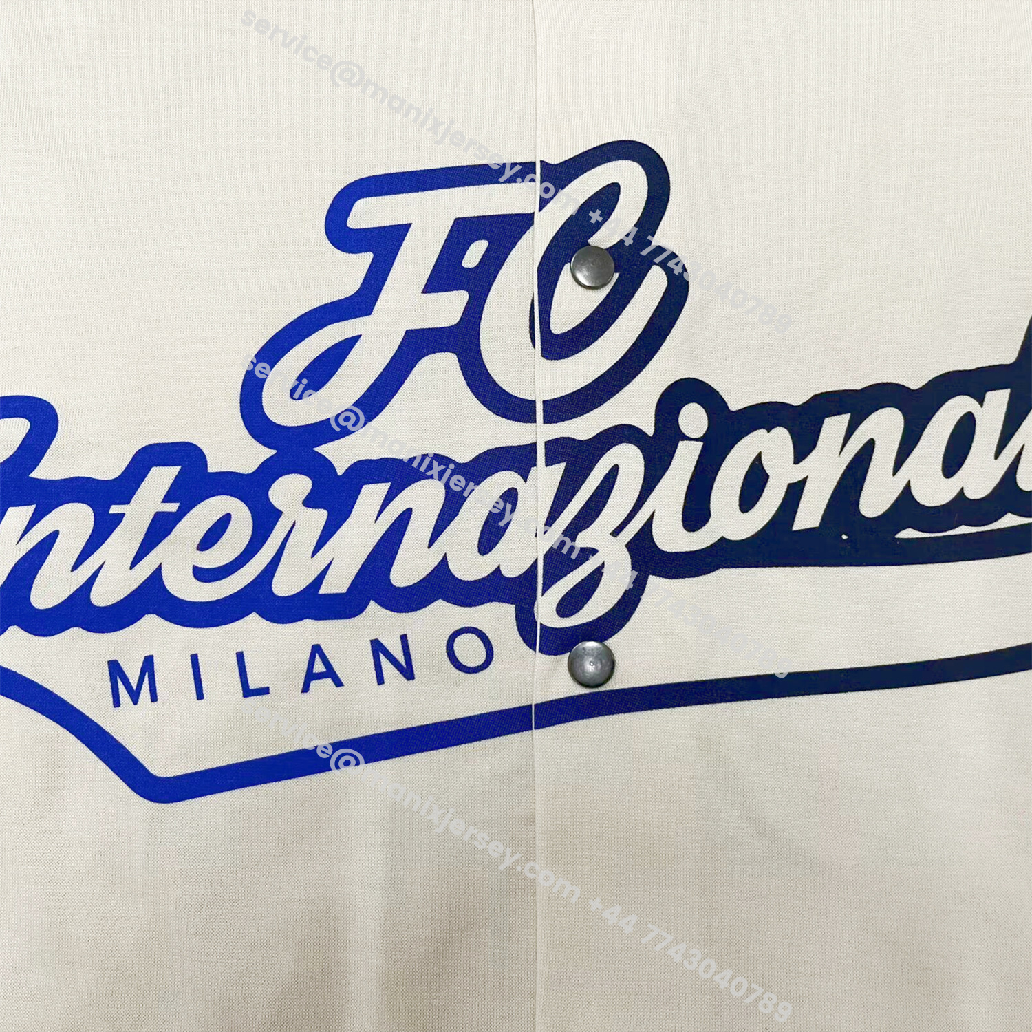 ManixJersey.com | Inter Milan 25-26 White Baseball Jersey -Customize Name, Number and Patch | Worldwide Shipping