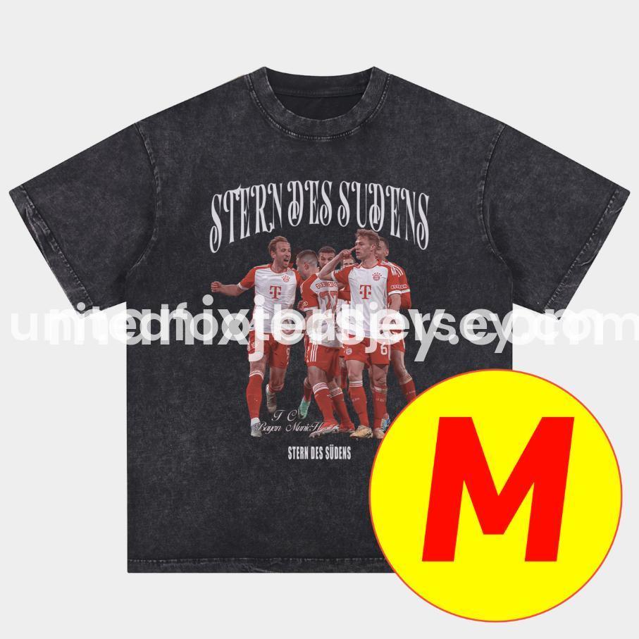 ManixJersey.com | Bayern Munich 125th Legendary Players Oversized Washed T-Shirt -Customize Name, Number and Patch | Worldwide Shipping