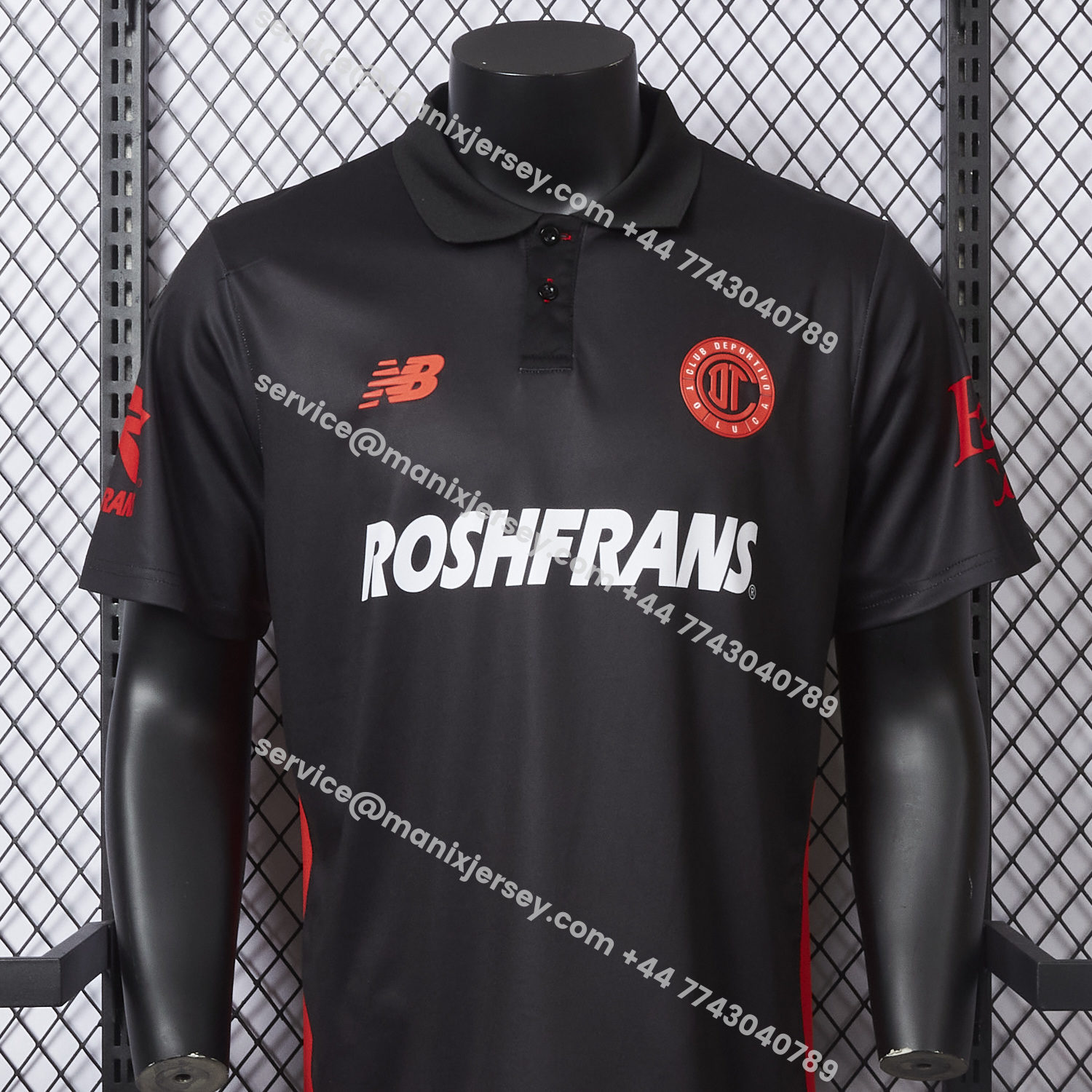 ManixJersey.com | Toluca 25-26 Third Black Jersey - Player Version -Customize Name, Number and Patch | Worldwide Shipping