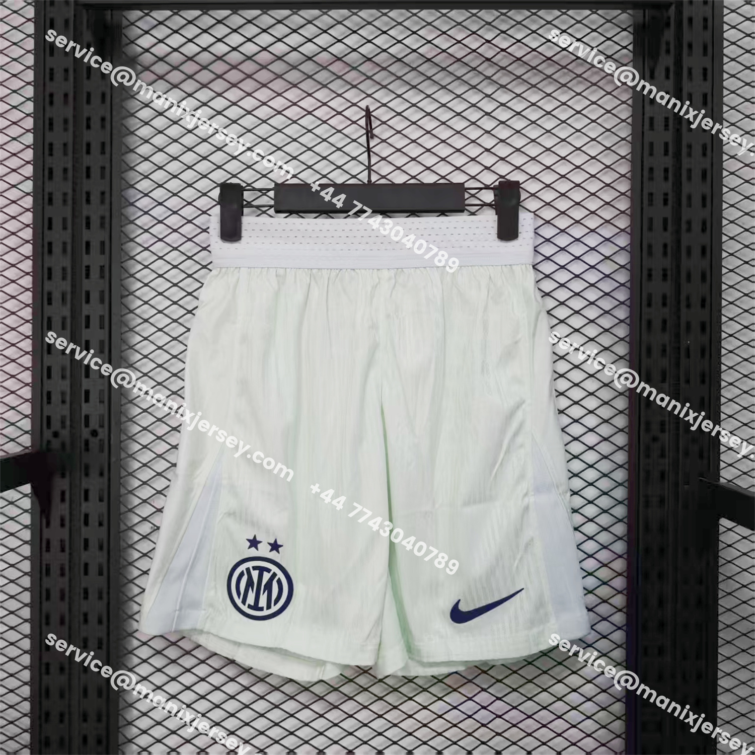 ManixJersey.com | Inter Milan 25-26 Away White Shorts - Player Version -Customize Name, Number and Patch | Worldwide Shipping