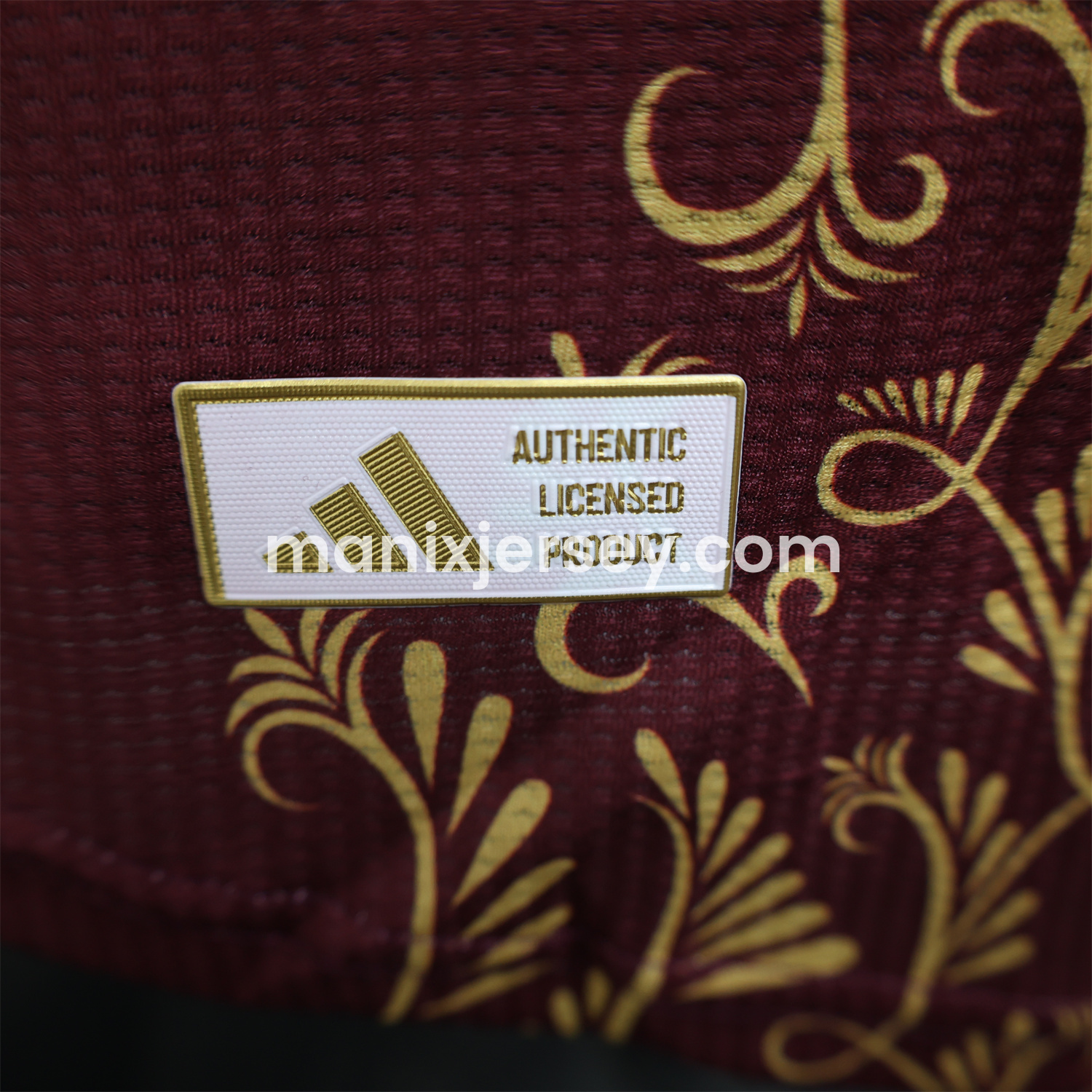 ManixJersey.com | Algeria 25-26 Burgundy Jersey with Chest Pattern Decoration - Player Version -Customize Name, Number and Patch | Worldwide Shipping