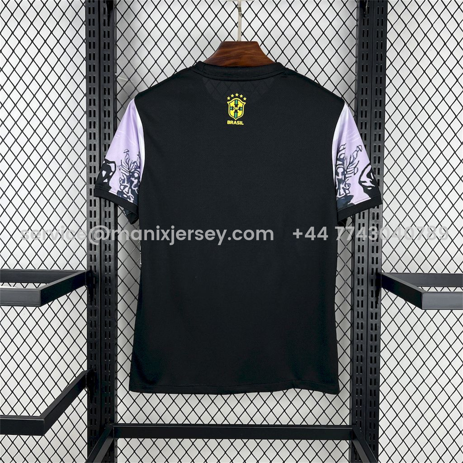 ManixJersey.com | Brazil 25-26 Dark Purple Jesus Statue Special Jersey - Fans Version -Customize Name, Number and Patch | Worldwide Shipping