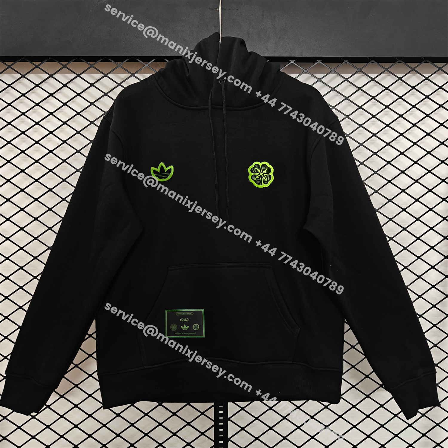 ManixJersey.com | Celtic 25-26 Originals Terrace Icon Unisex Pullover Hoodie -Customize Name, Number and Patch | Worldwide Shipping