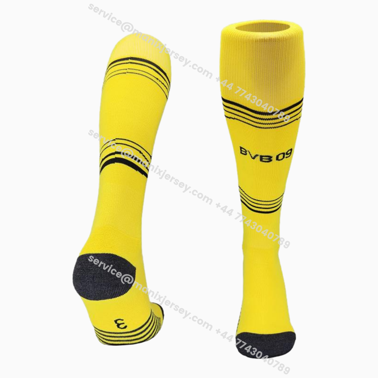 ManixJersey.com | Dortmund 25-26 Home Socks - Yellow -Customize Name, Number and Patch | Worldwide Shipping