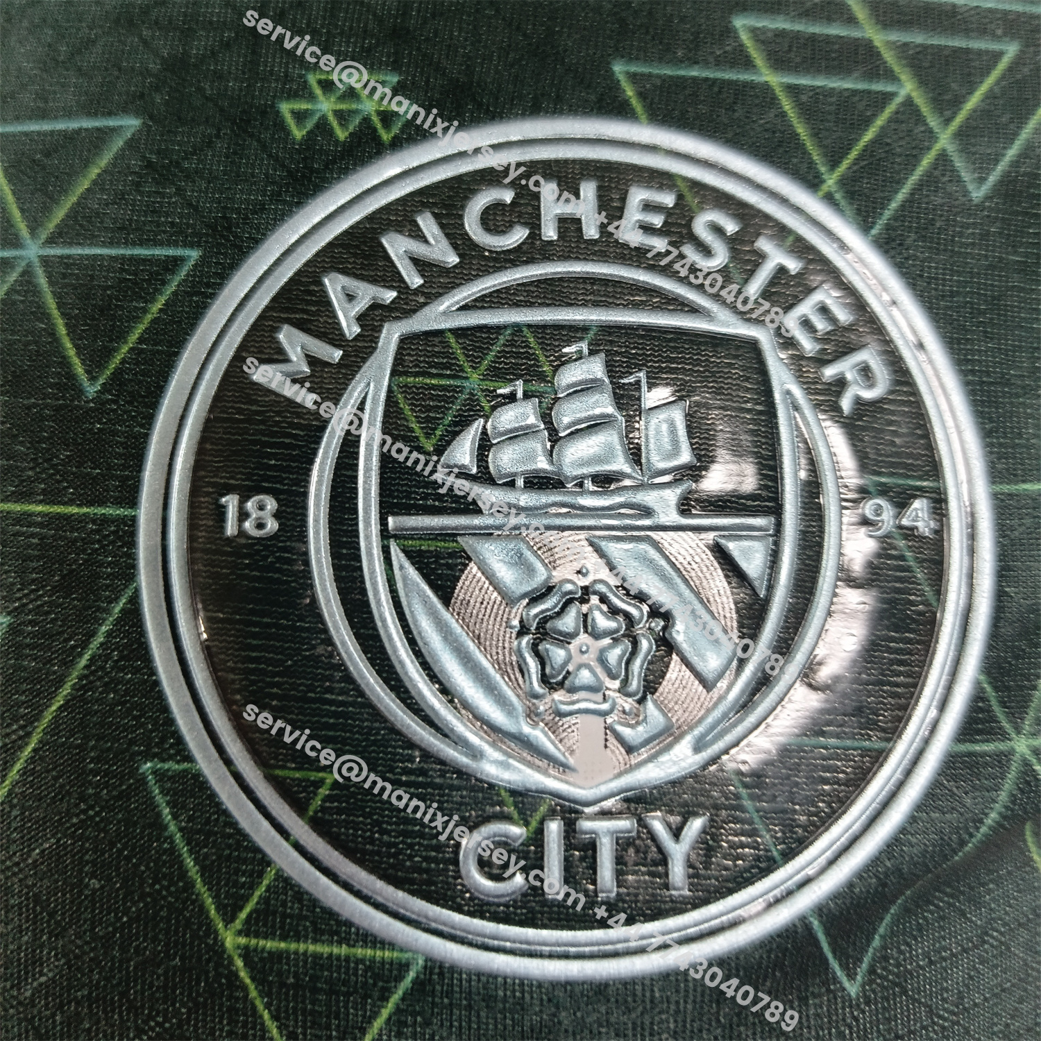 ManixJersey.com | Manchester City 25-26 Fourth Green Jersey - Player Version -Customize Name, Number and Patch | Worldwide Shipping