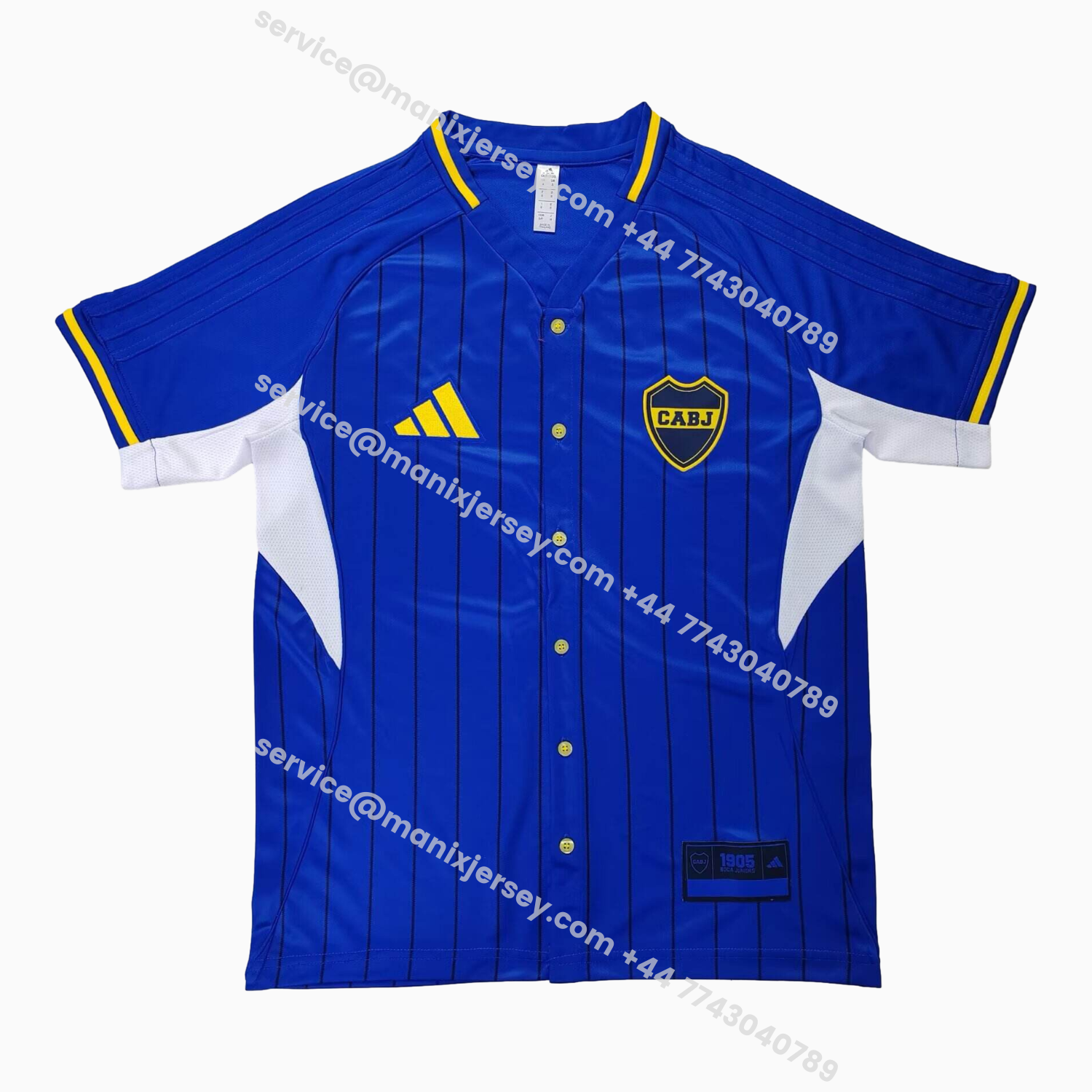 ManixJersey.com | Boca Juniors 25-26 Blue Baseball Jersey -Customize Name, Number and Patch | Worldwide Shipping