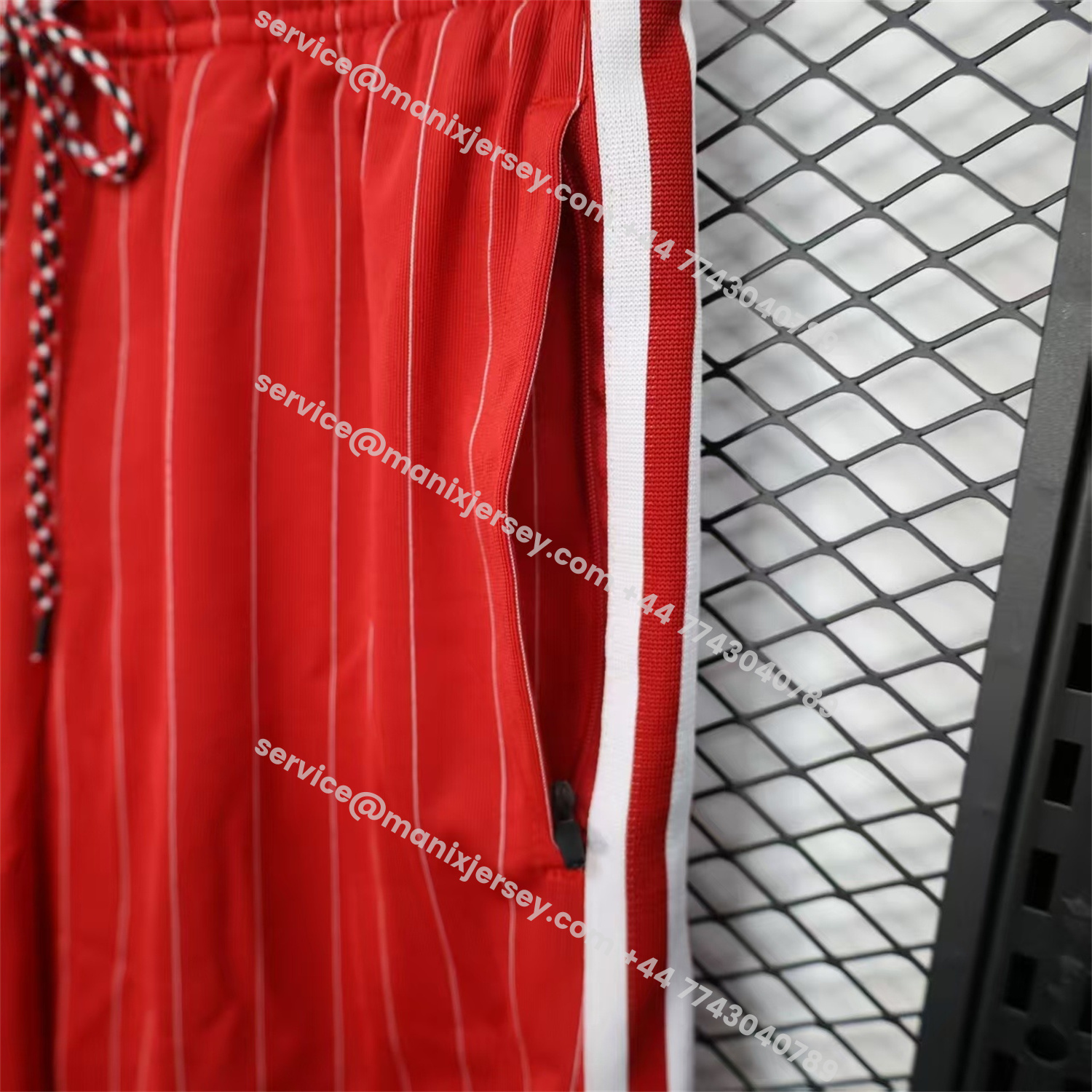 ManixJersey.com | Manchester United 25-26 Trefoil Red Travel Shorts - Player Version -Customize Name, Number and Patch | Worldwide Shipping