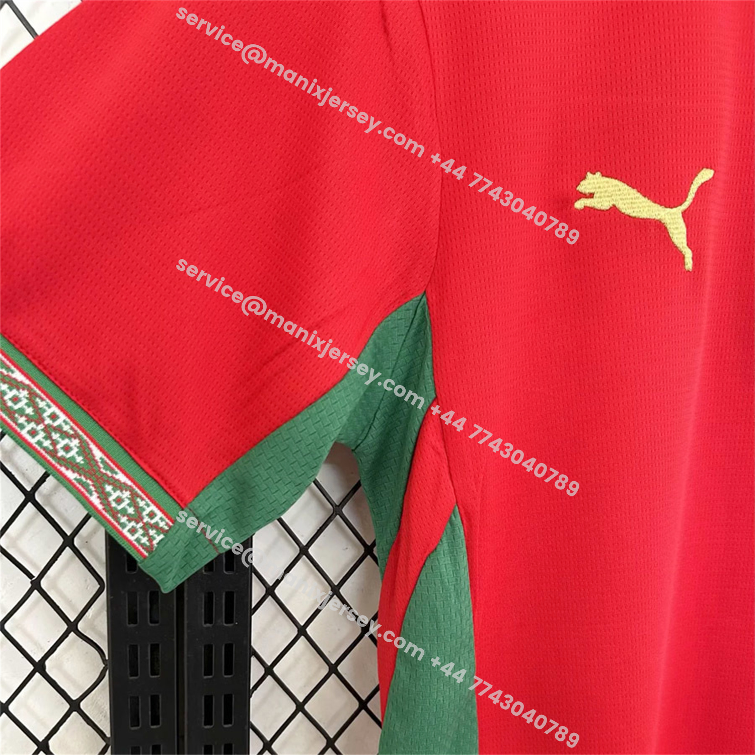 ManixJersey.com | Morocco 2026 Home Jersey - Fans Version -Customize Name, Number and Patch | Worldwide Shipping