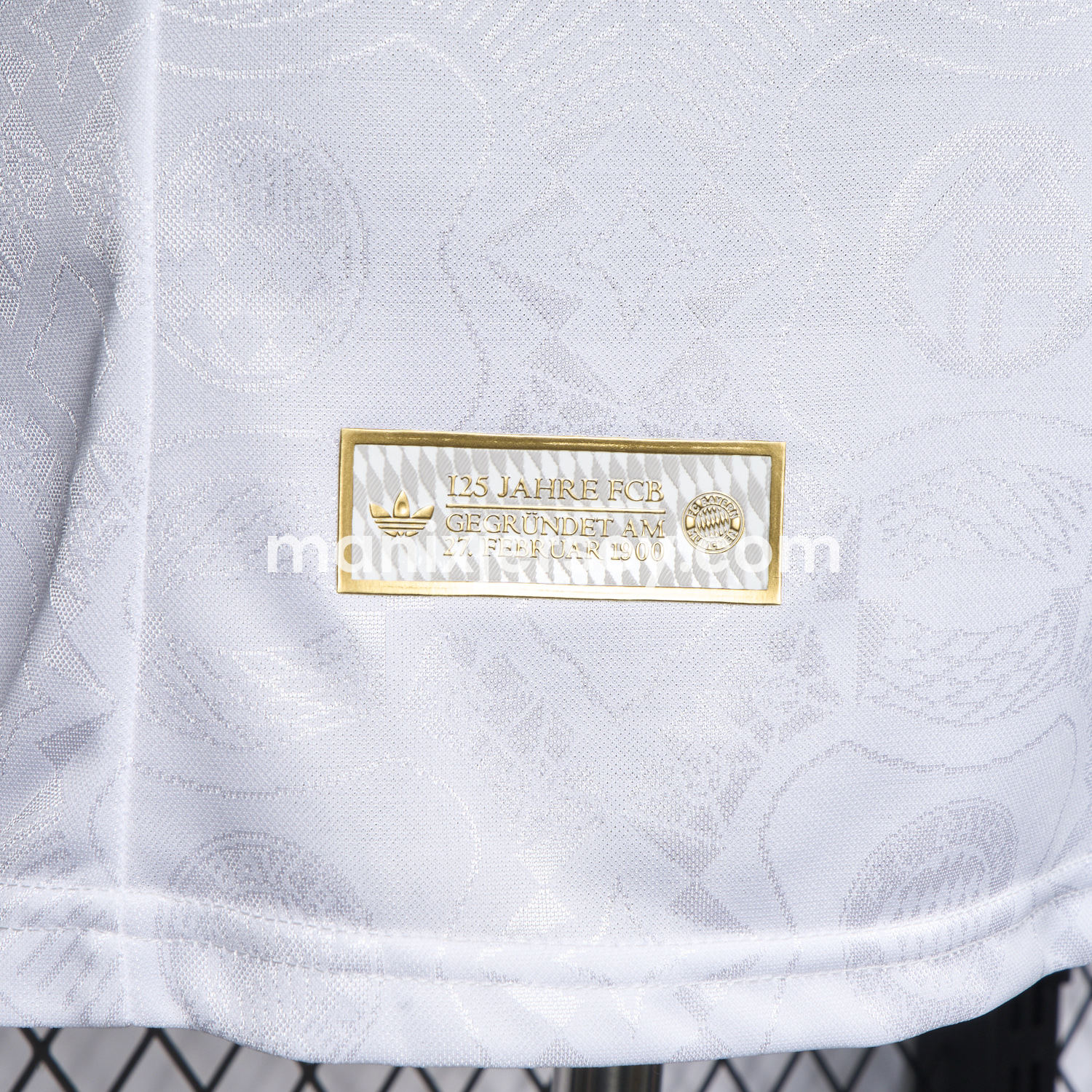 ManixJersey.com | Bayern Munich 2025 White 125th Anniversary Jersey - Player Version -Customize Name, Number and Patch | Worldwide Shipping