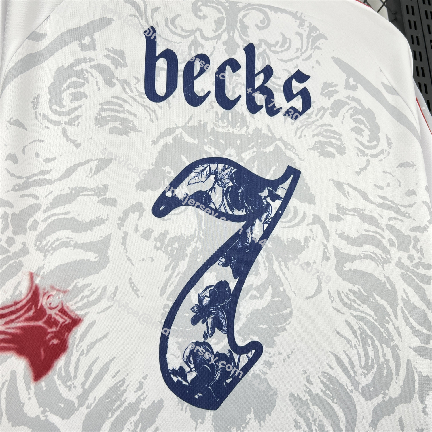 ManixJersey.com | England 2026 Becks 7 Special Jersey - Fans Version -Customize Name, Number and Patch | Worldwide Shipping