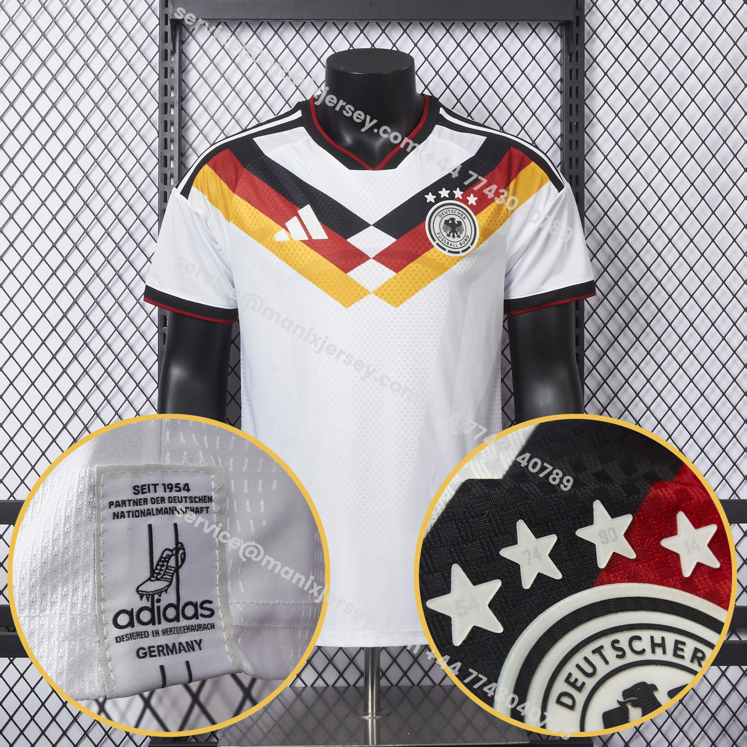 ManixJersey.com | Germany 2026 Home Jersey - Player Version -Customize Name, Number and Patch | Worldwide Shipping