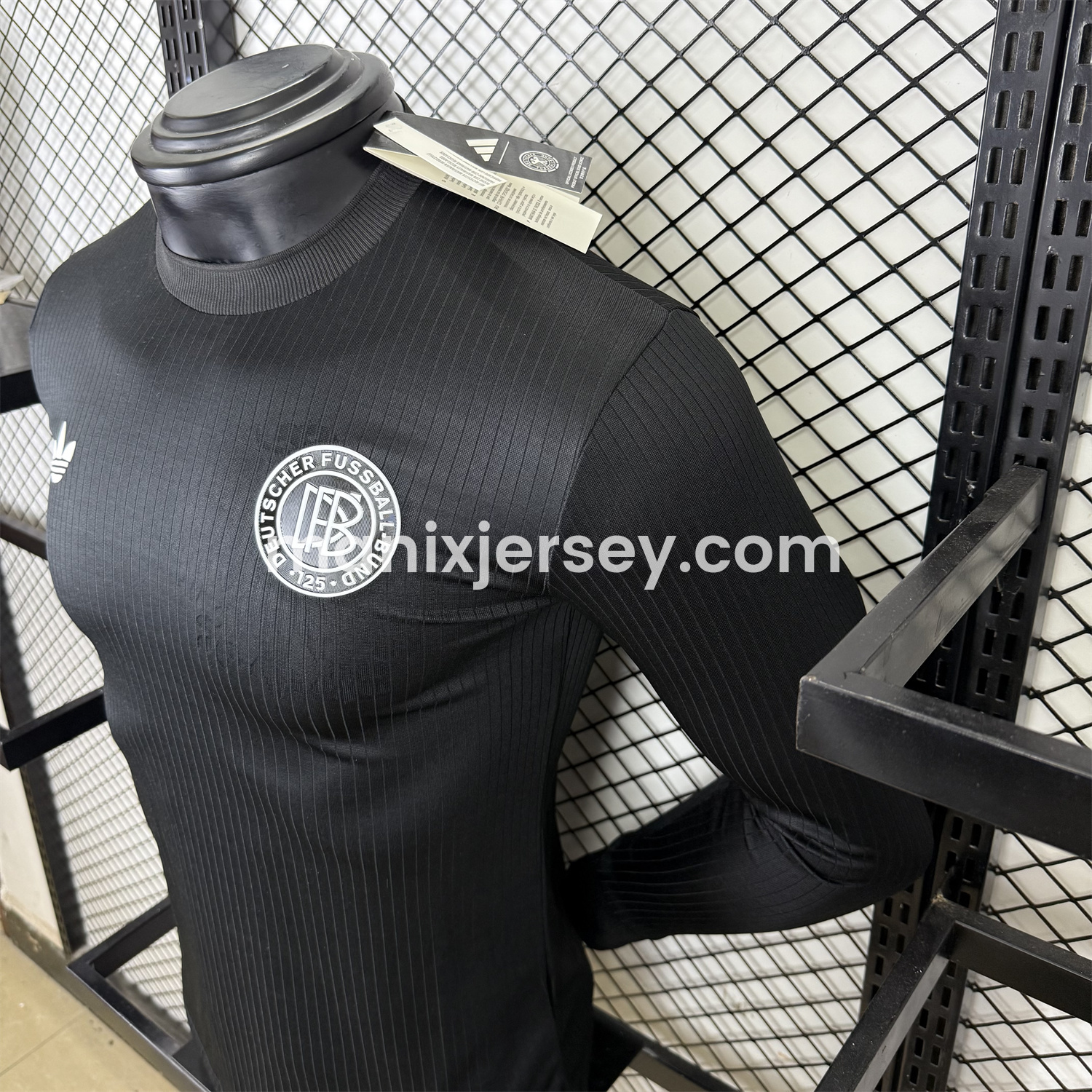 ManixJersey.com | Germany 2025 Black 125-Year Anniversary Commemorative Long Sleeves Jersey - Player Version -Customize Name, Number and Patch | Worldwide Shipping