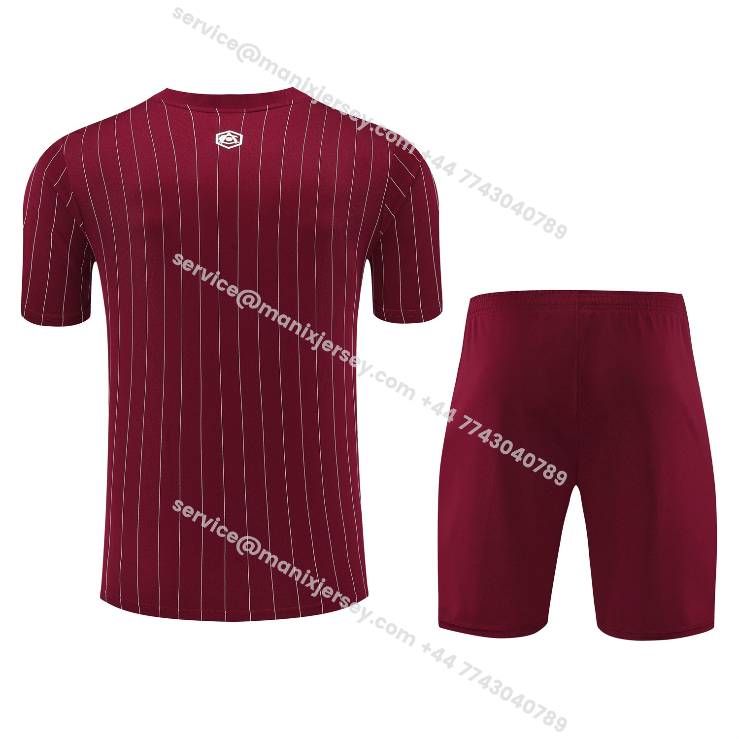 ManixJersey.com | Arsenal 25-26 Short-Sleeve Training Set- Red Top & Red Shorts -Customize Name, Number and Patch | Worldwide Shipping