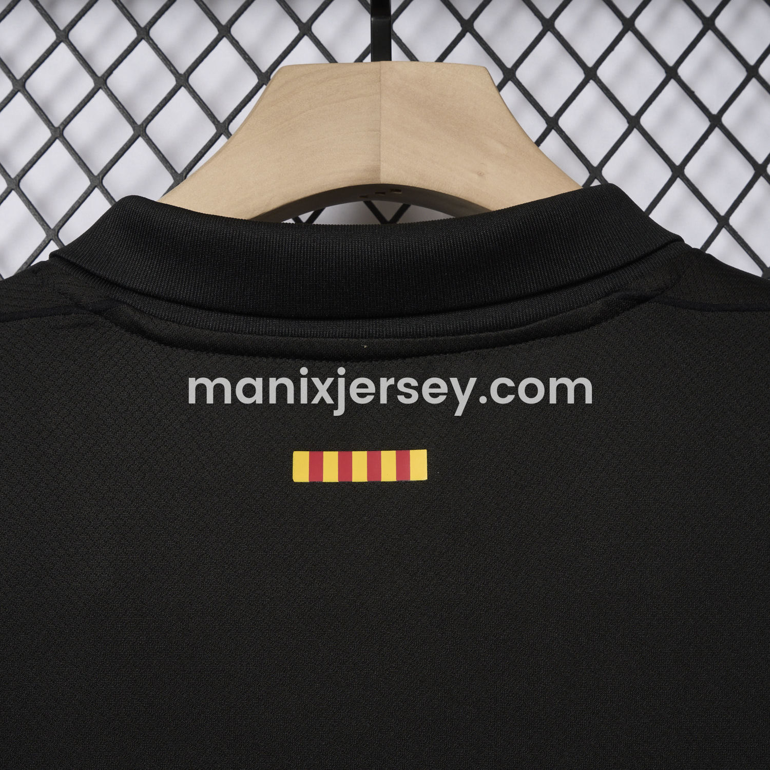 ManixJersey.com | Barcelona x Travis Scott 24-25 Away Pure Black Jersey - Fans Version -Customize Name, Number and Patch | Worldwide Shipping