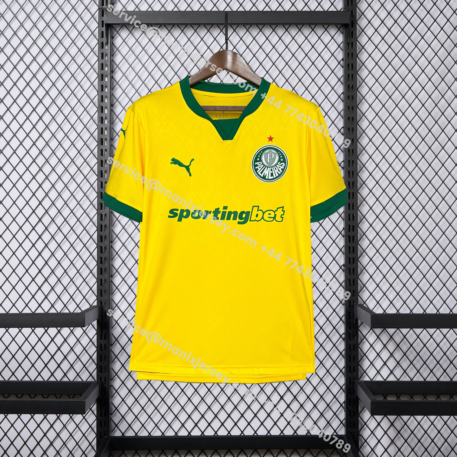 ManixJersey.com | Palmeiras 25-26 Third Yellow Jersey - Fans Version -Customize Name, Number and Patch | Worldwide Shipping