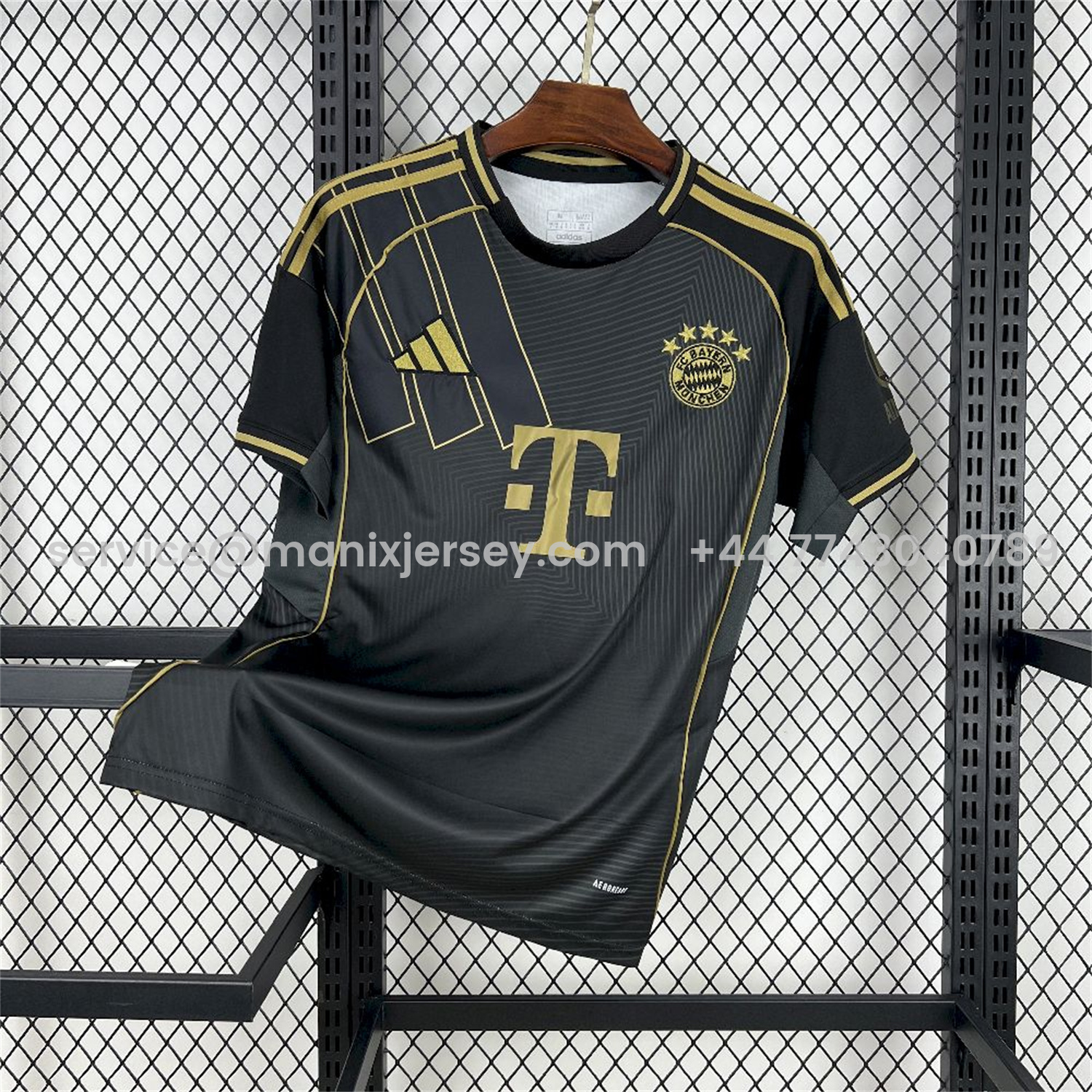 ManixJersey.com | Bayern Munich 25-26 Black Gold Special Edition Jersey - Fans Version -Customize Name, Number and Patch | Worldwide Shipping