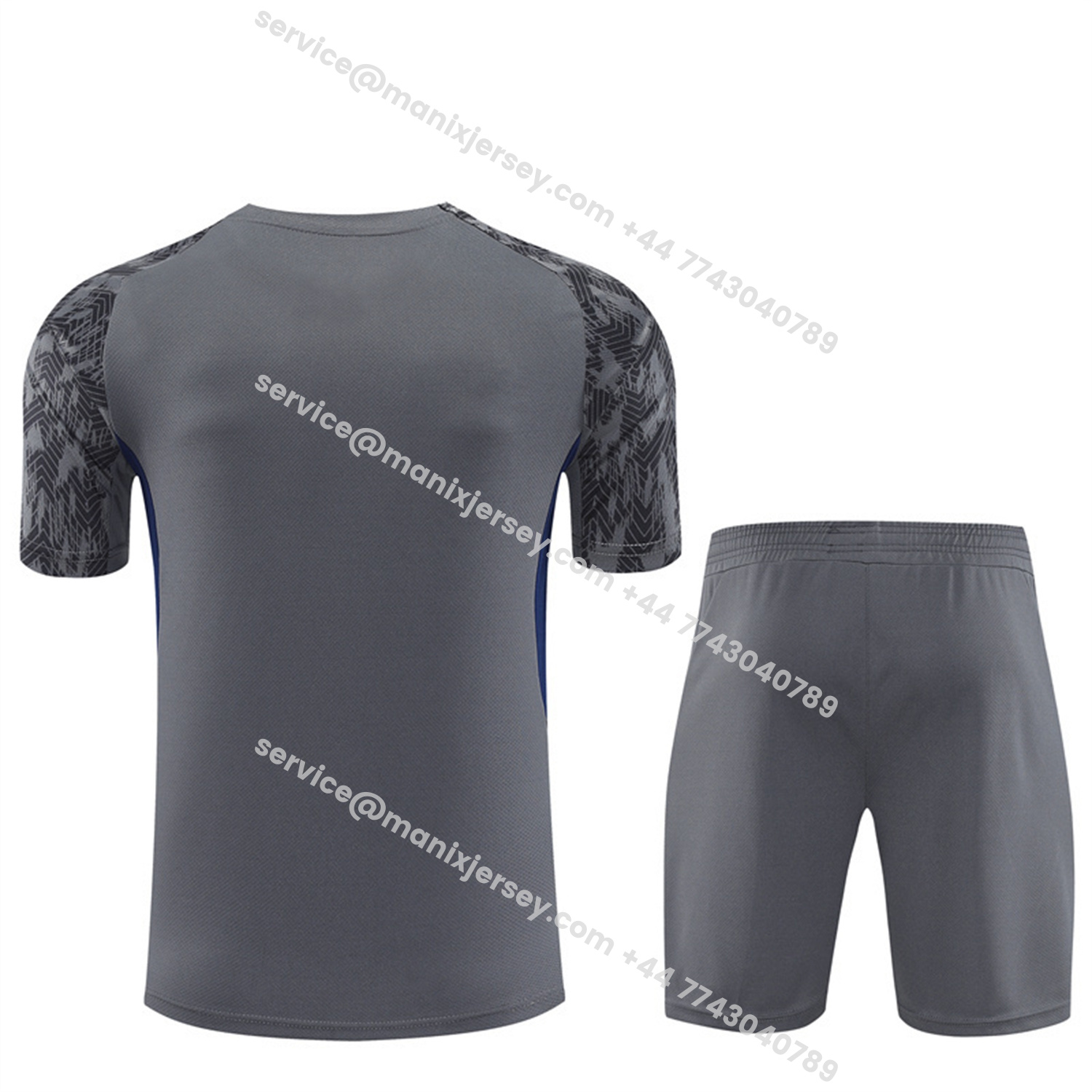 ManixJersey.com | Feyenoord 25-26 Short-Sleeve Training Set - Dark Gray Top & Dark Gray Shorts -Customize Name, Number and Patch | Worldwide Shipping