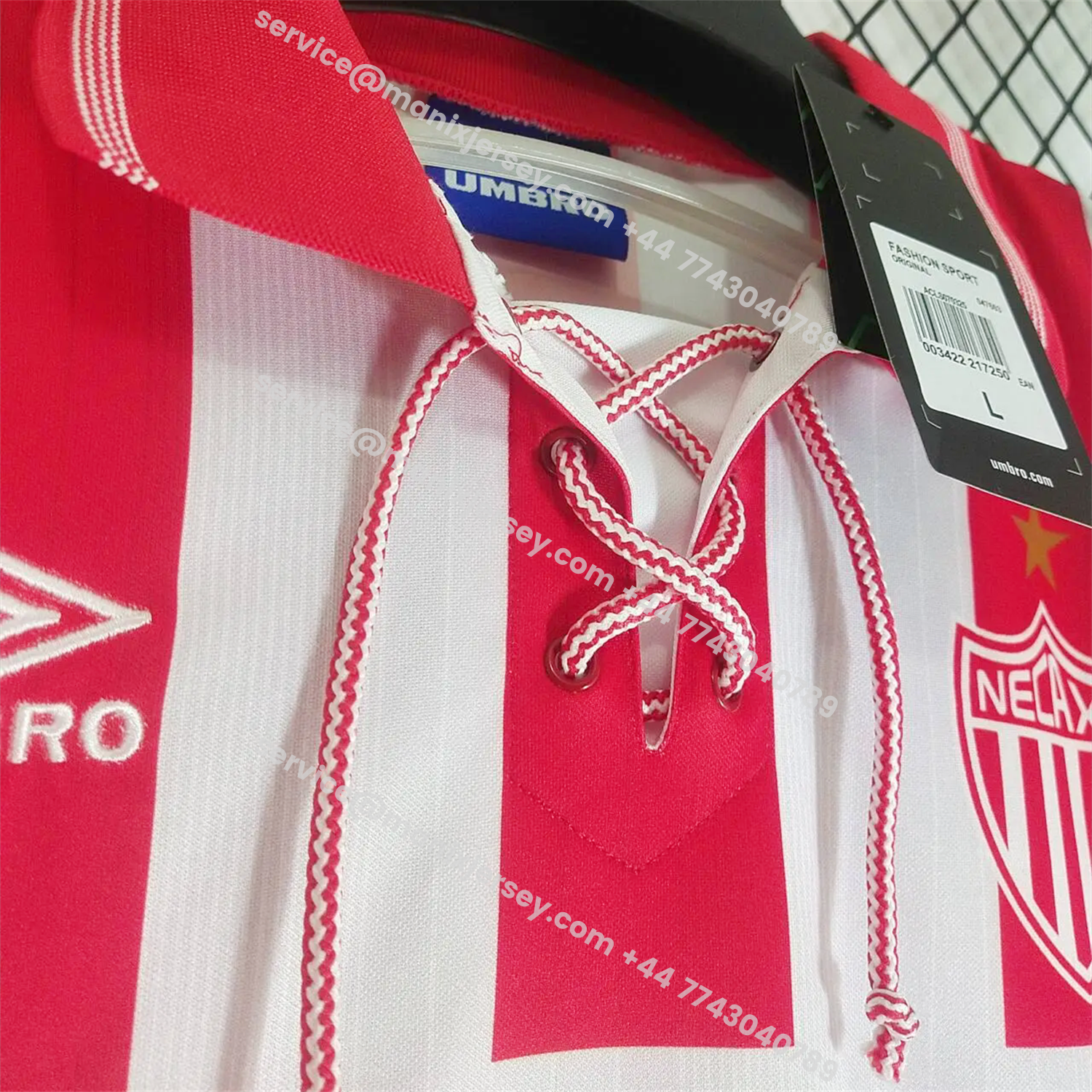 ManixJersey.com | Retro Club Necaxa 1995-96 Home Jersey -Customize Name, Number and Patch | Worldwide Shipping