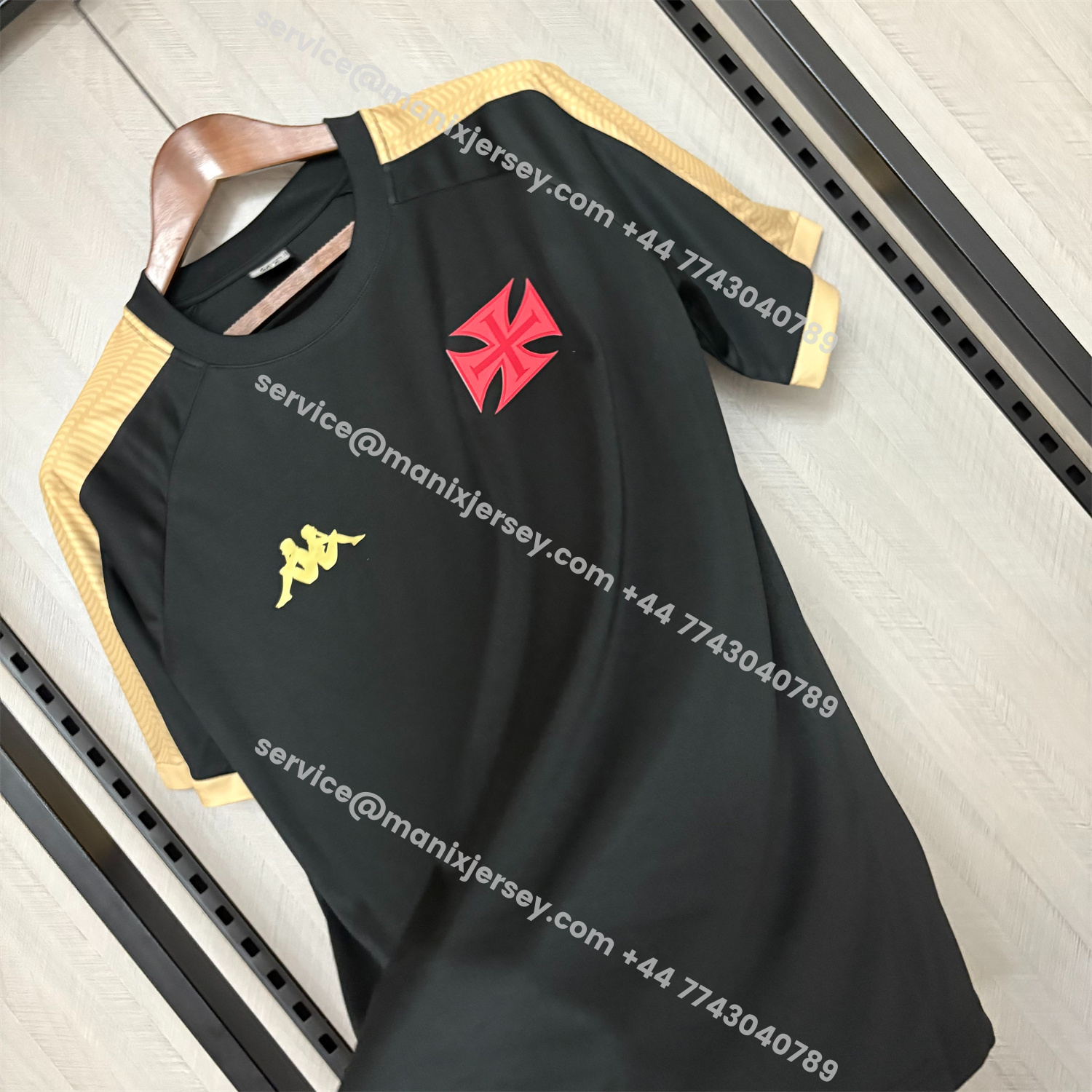 ManixJersey.com | Vasco da Gama 25-26 Black Training Jersey - Fans Version -Customize Name, Number and Patch | Worldwide Shipping