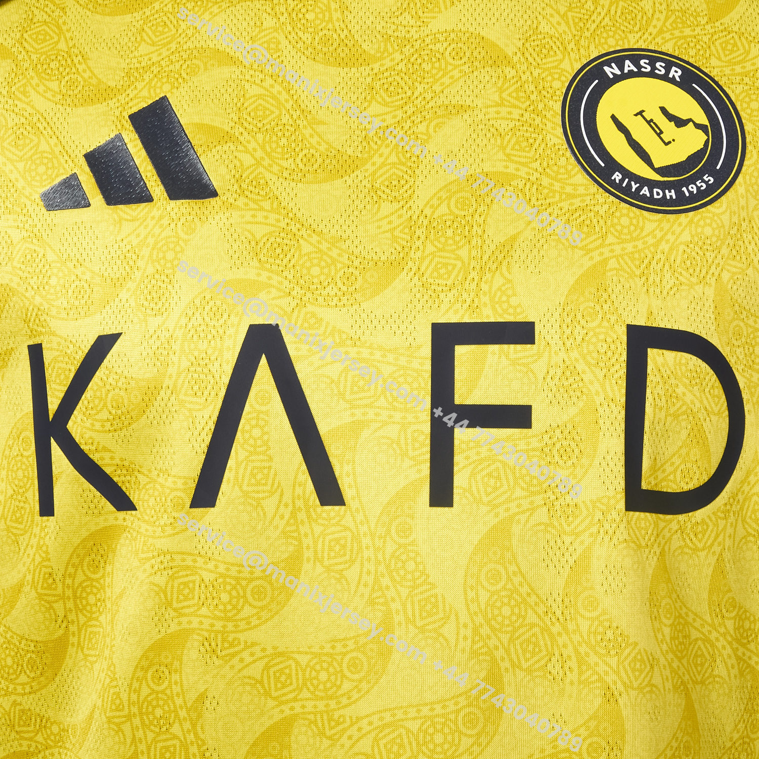 ManixJersey.com | Al Nassr Riyadh Victory 25-26 Home Jersey - Player Version -Customize Name, Number and Patch | Worldwide Shipping