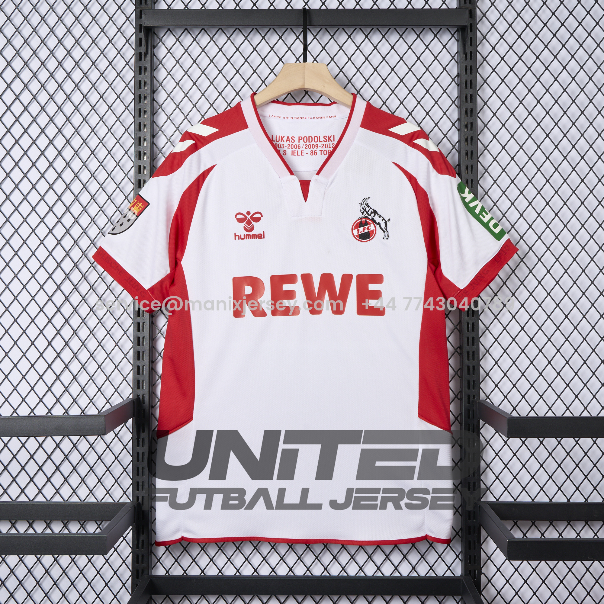 ManixJersey.com | K-O-L-N 24-25 Podolski Special Edition Jersey - Fans Version -Customize Name, Number and Patch | Worldwide Shipping